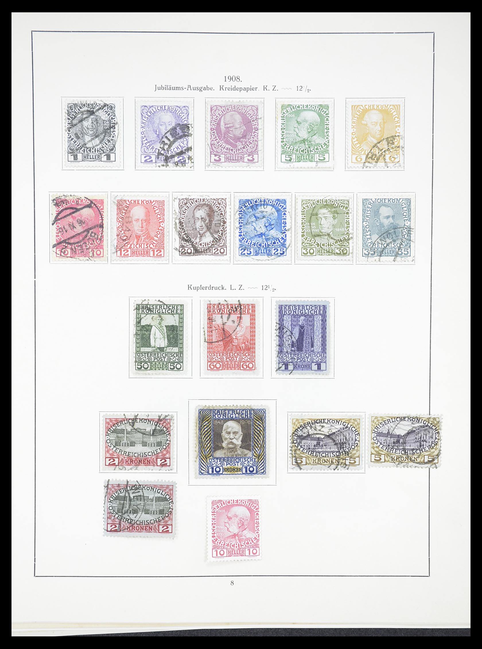 33182 014 - Postzegelverzameling 33182 Oostenrijk en gebieden 1850-1922.