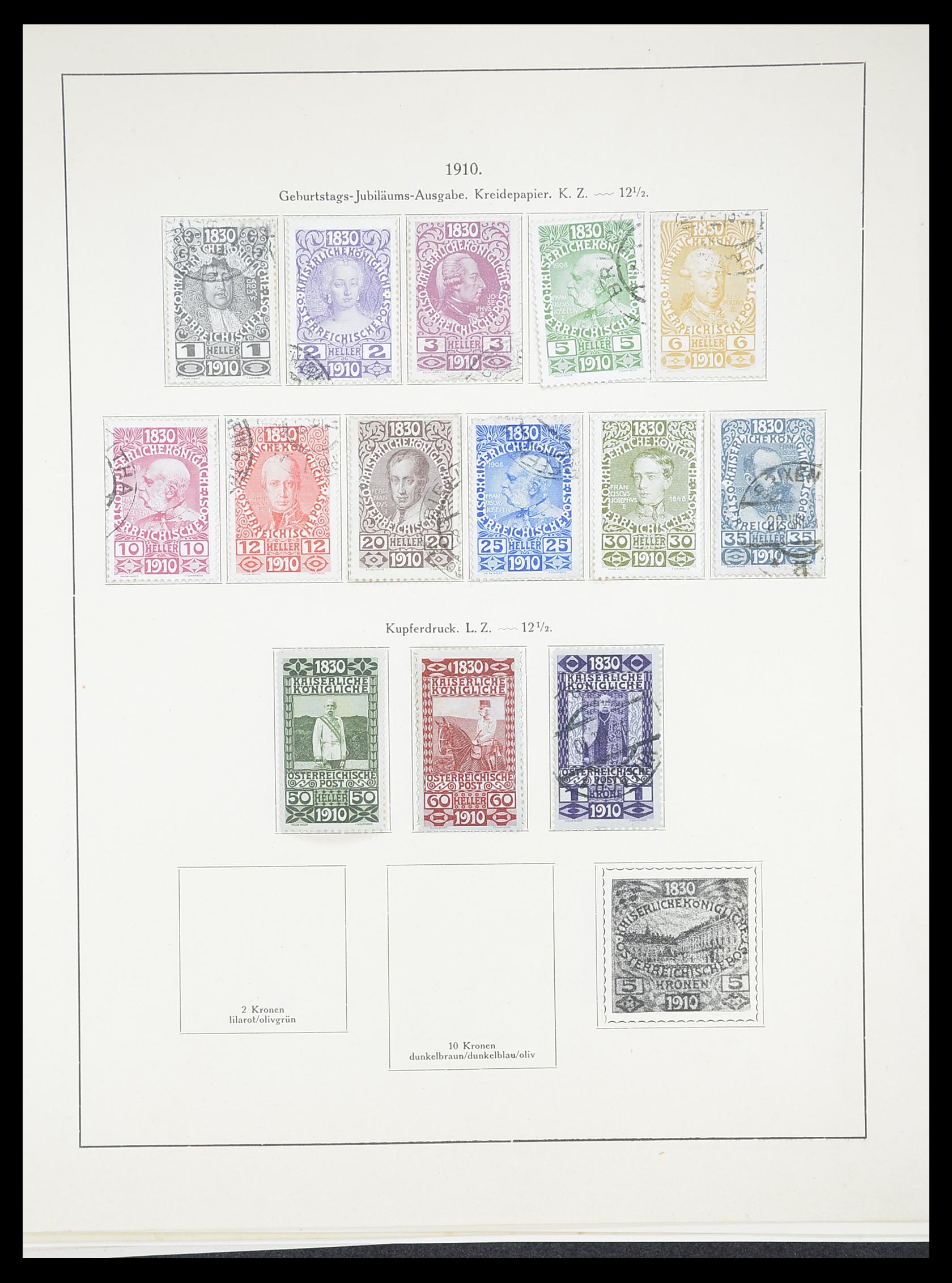 33182 015 - Postzegelverzameling 33182 Oostenrijk en gebieden 1850-1922.