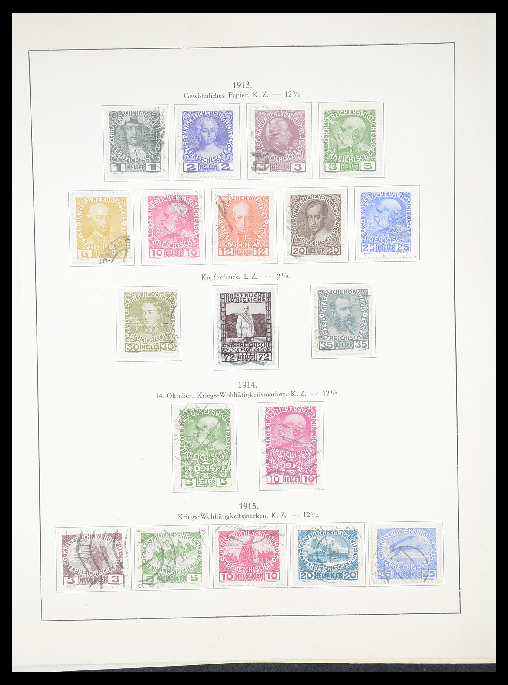 33182 020 - Postzegelverzameling 33182 Oostenrijk en gebieden 1850-1922.