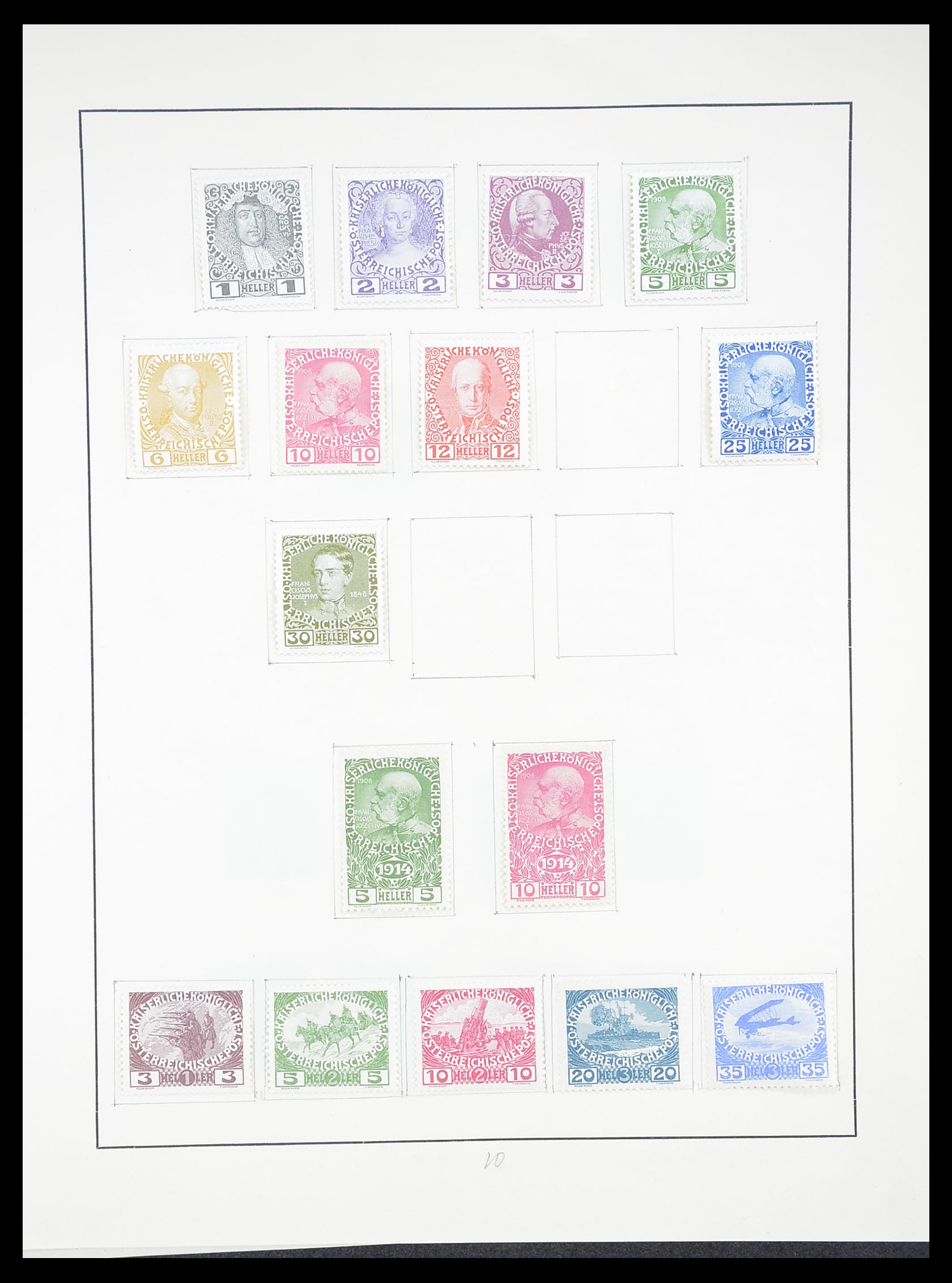 33182 024 - Postzegelverzameling 33182 Oostenrijk en gebieden 1850-1922.