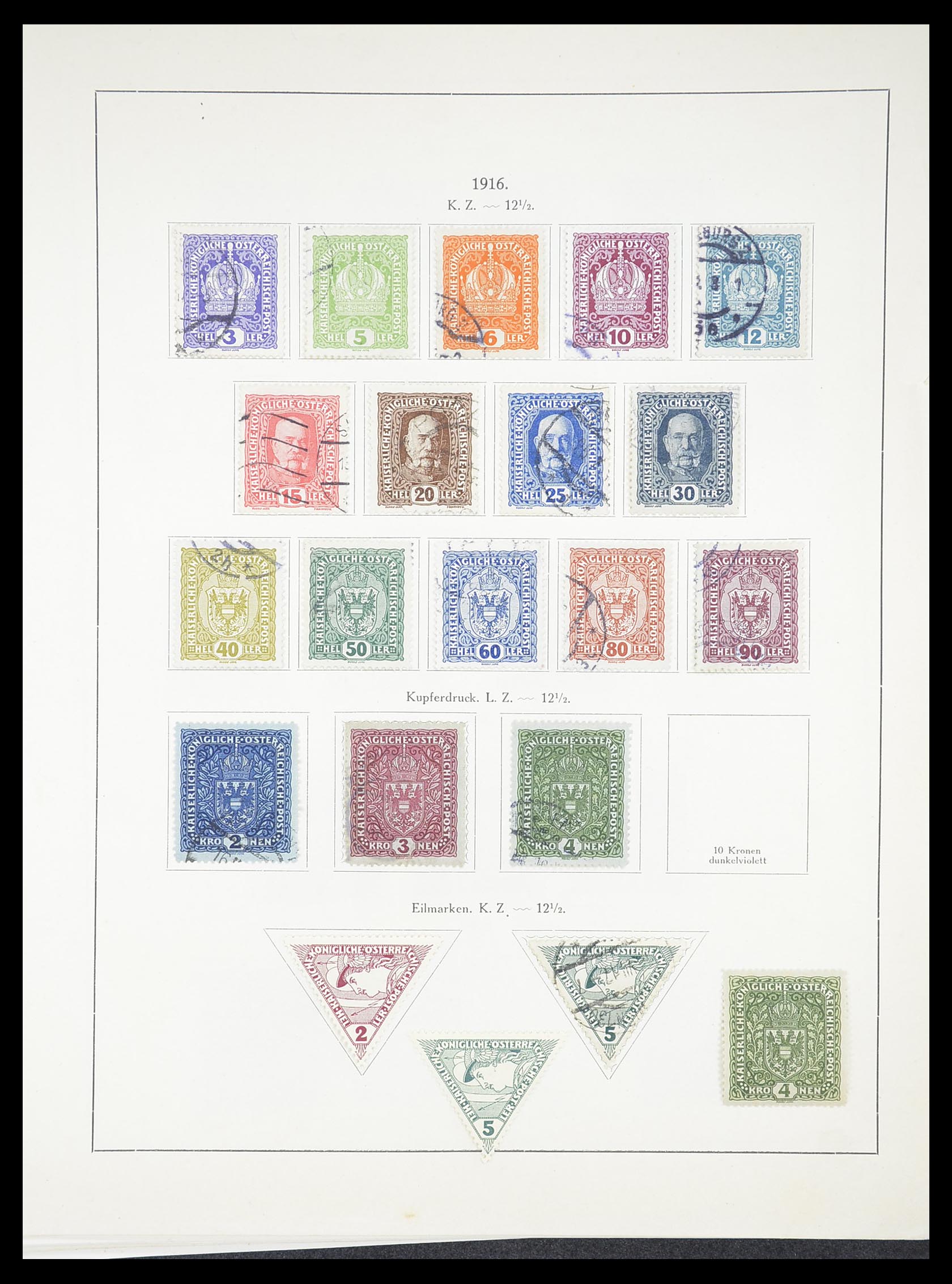 33182 027 - Postzegelverzameling 33182 Oostenrijk en gebieden 1850-1922.