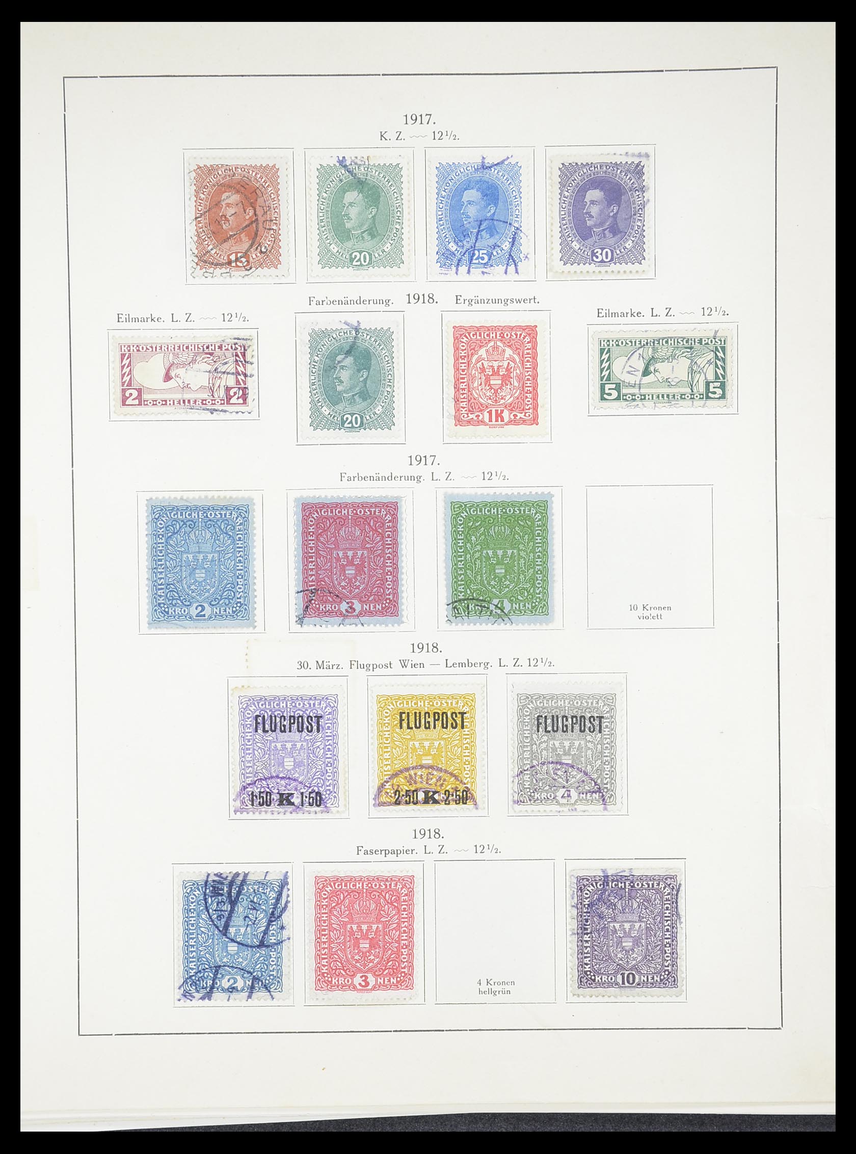 33182 028 - Postzegelverzameling 33182 Oostenrijk en gebieden 1850-1922.