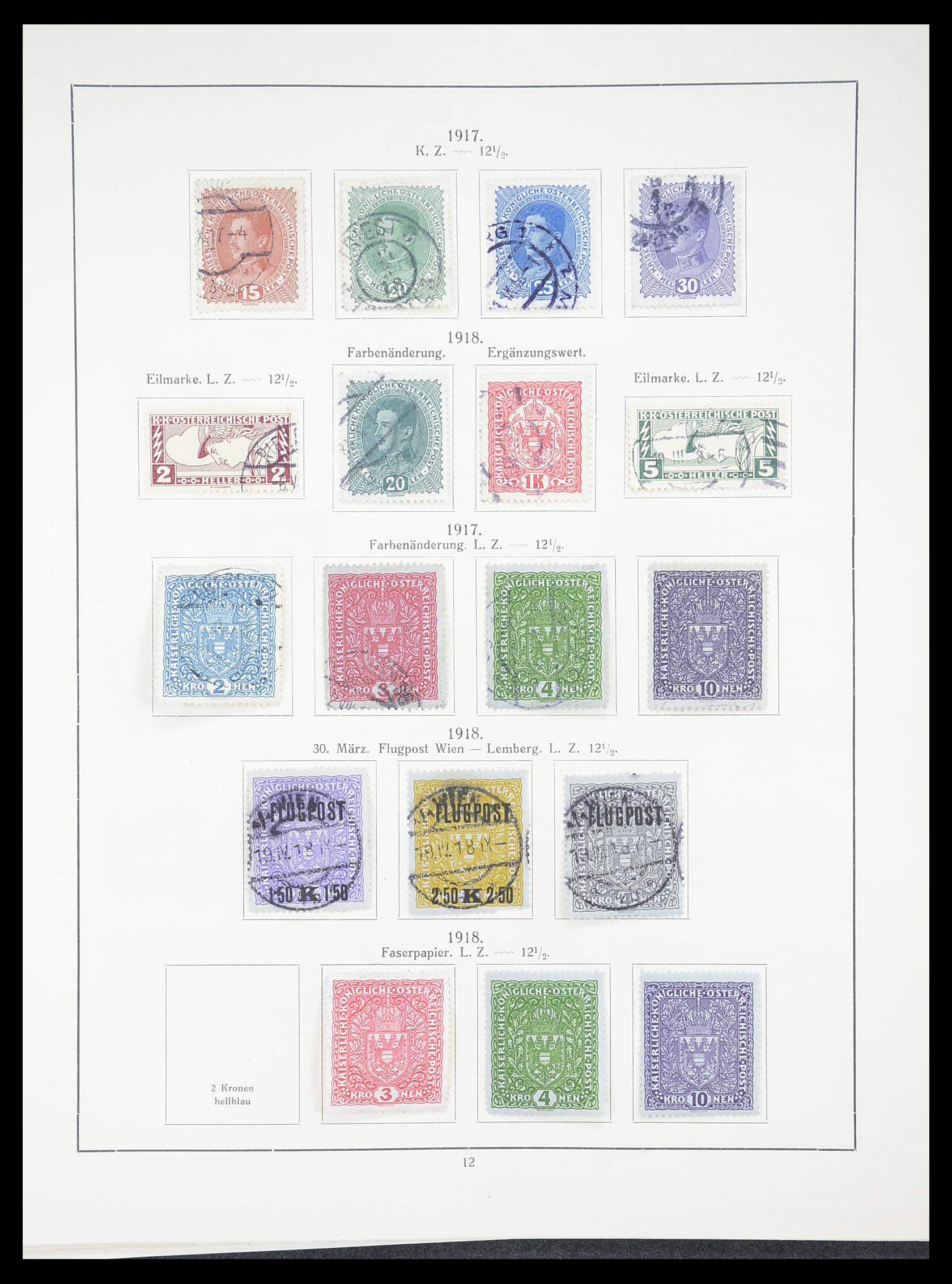 33182 029 - Postzegelverzameling 33182 Oostenrijk en gebieden 1850-1922.