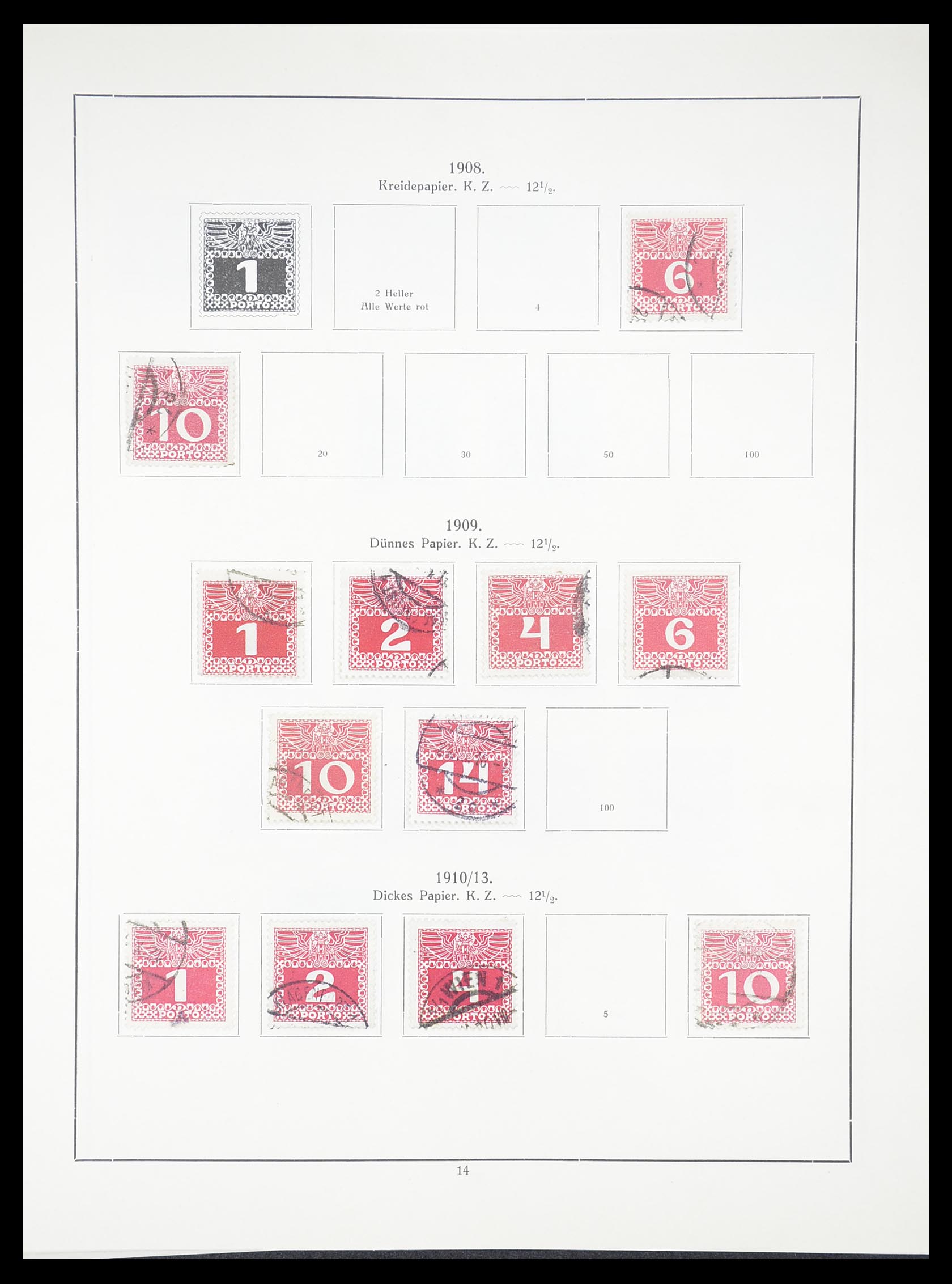 33182 031 - Postzegelverzameling 33182 Oostenrijk en gebieden 1850-1922.