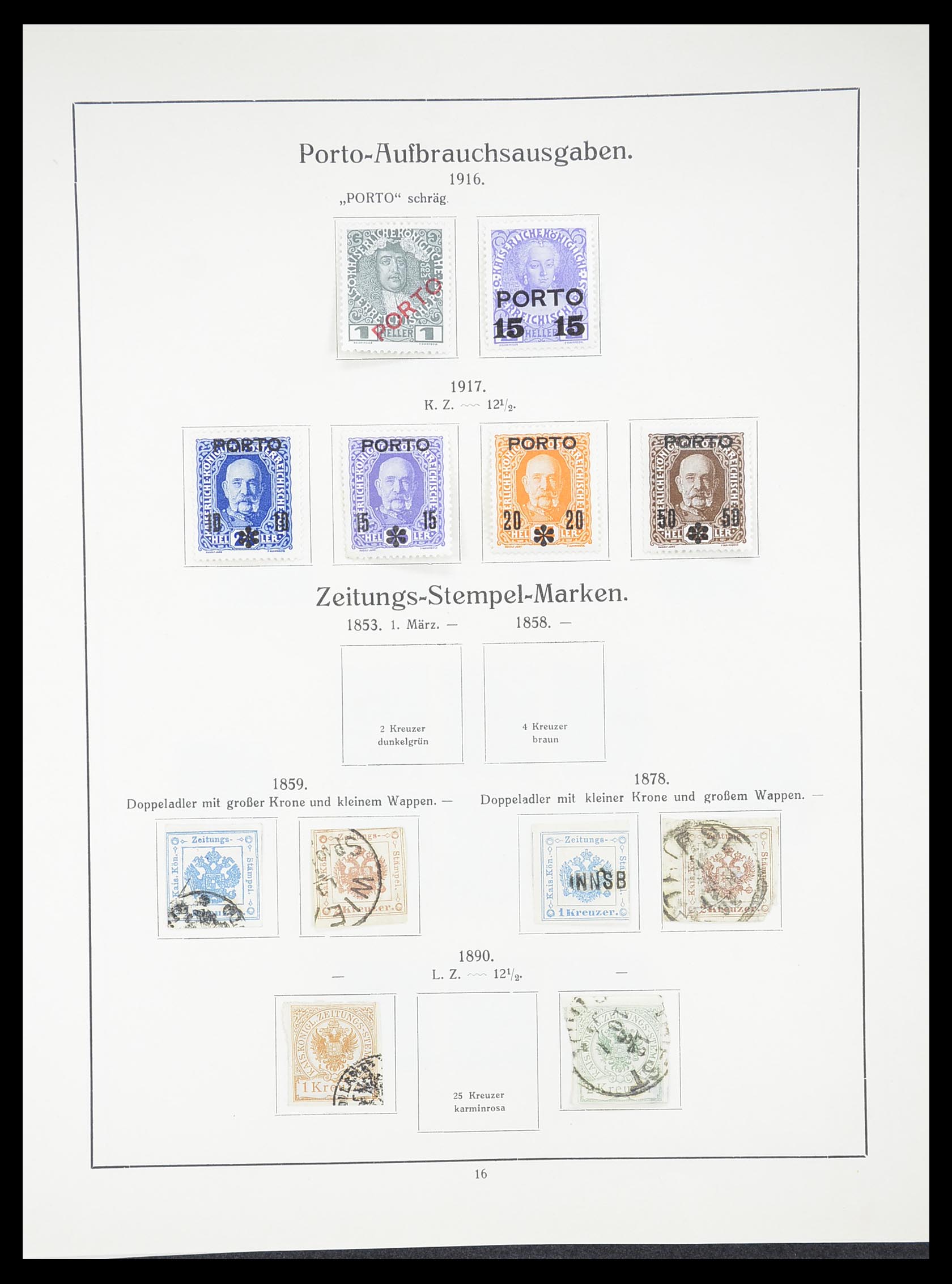 33182 033 - Stamp collection 33182 Austria and territories 1850-1922.