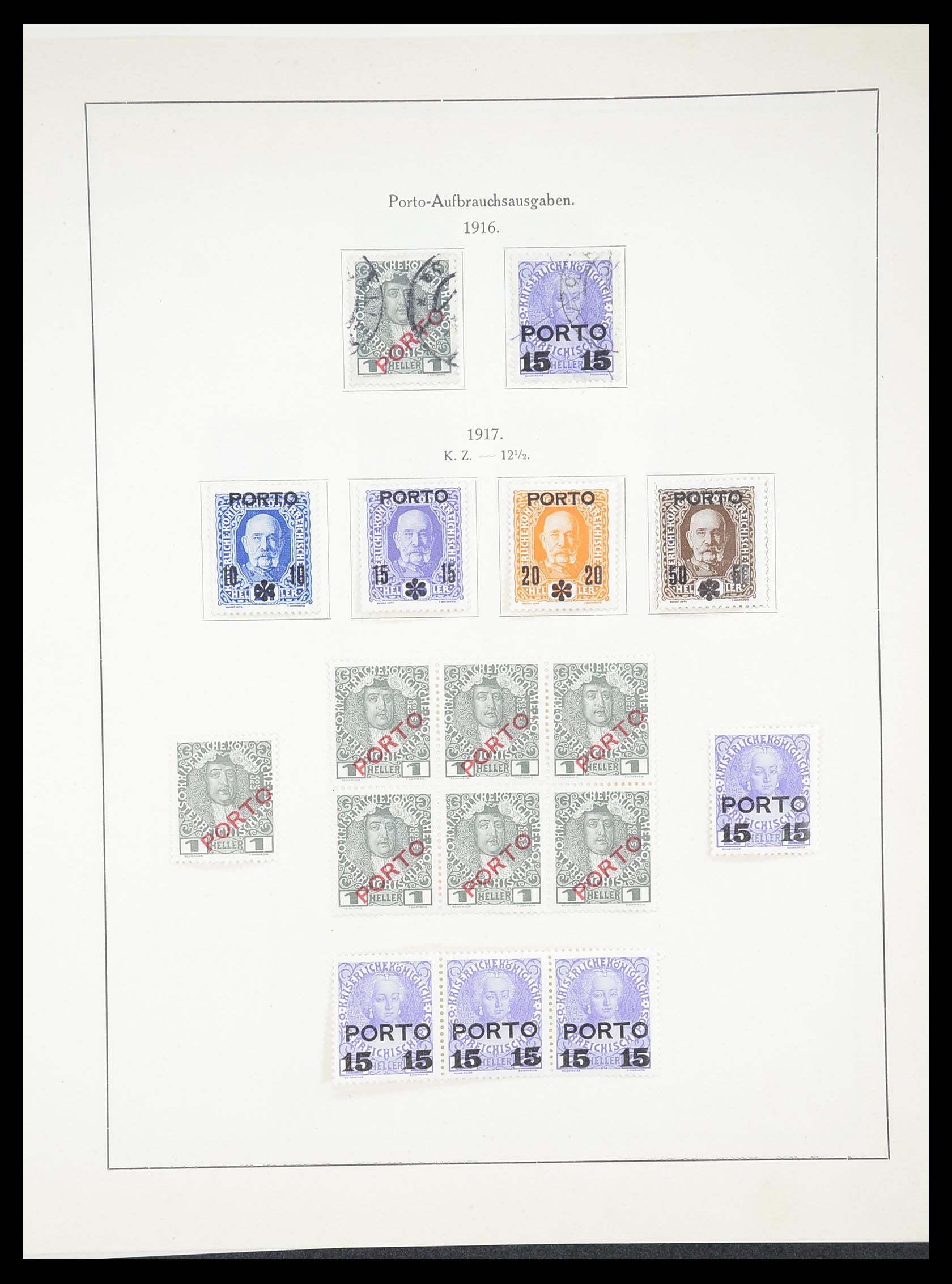 33182 034 - Postzegelverzameling 33182 Oostenrijk en gebieden 1850-1922.