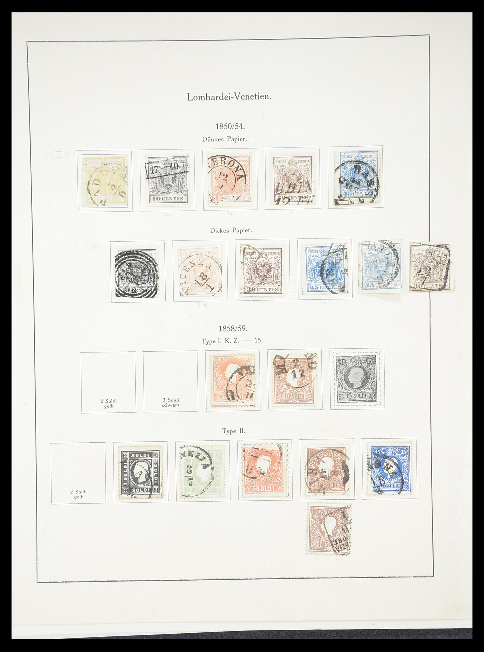 33182 038 - Postzegelverzameling 33182 Oostenrijk en gebieden 1850-1922.