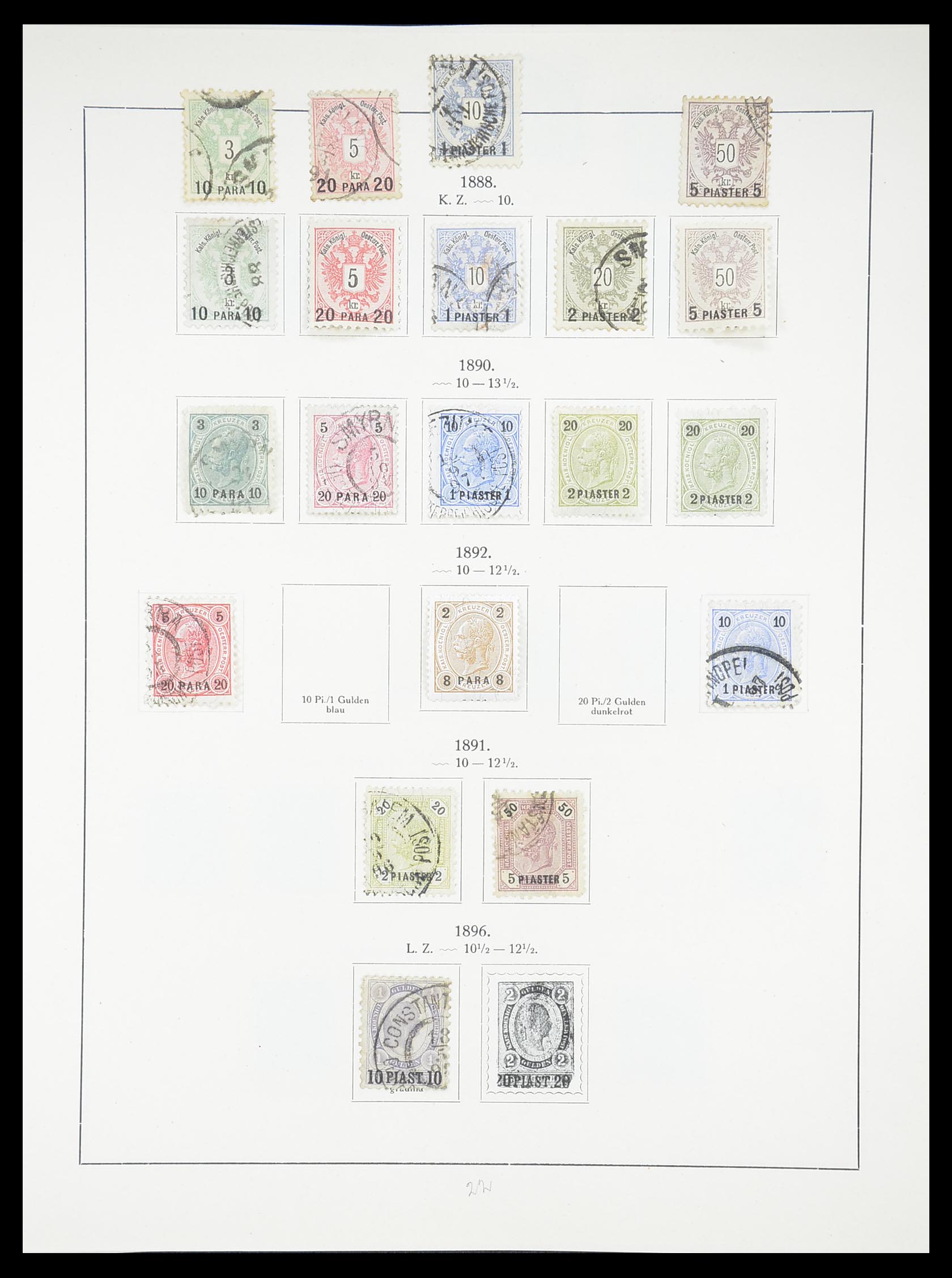 33182 041 - Postzegelverzameling 33182 Oostenrijk en gebieden 1850-1922.