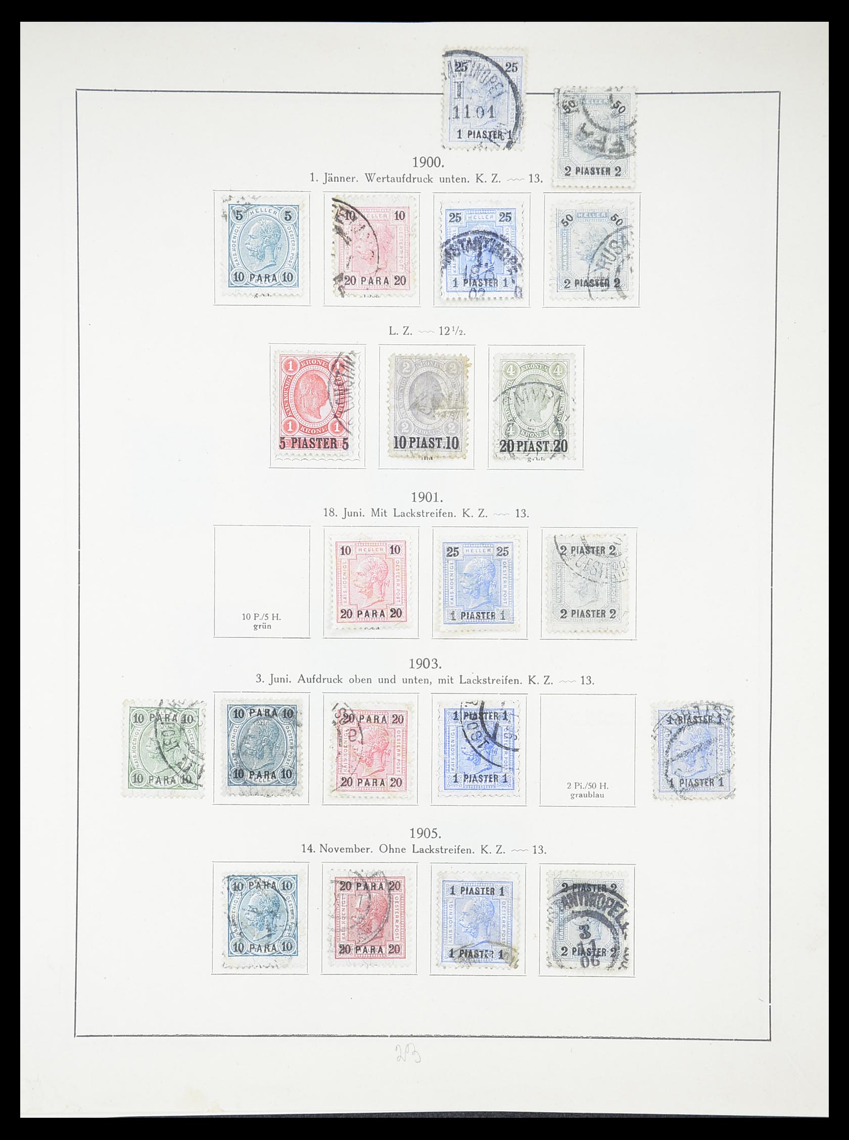 33182 042 - Postzegelverzameling 33182 Oostenrijk en gebieden 1850-1922.