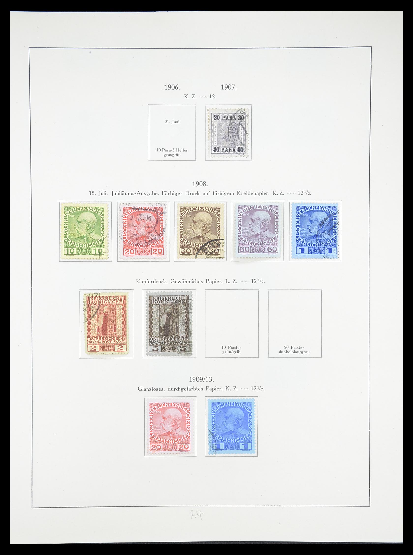 33182 043 - Postzegelverzameling 33182 Oostenrijk en gebieden 1850-1922.