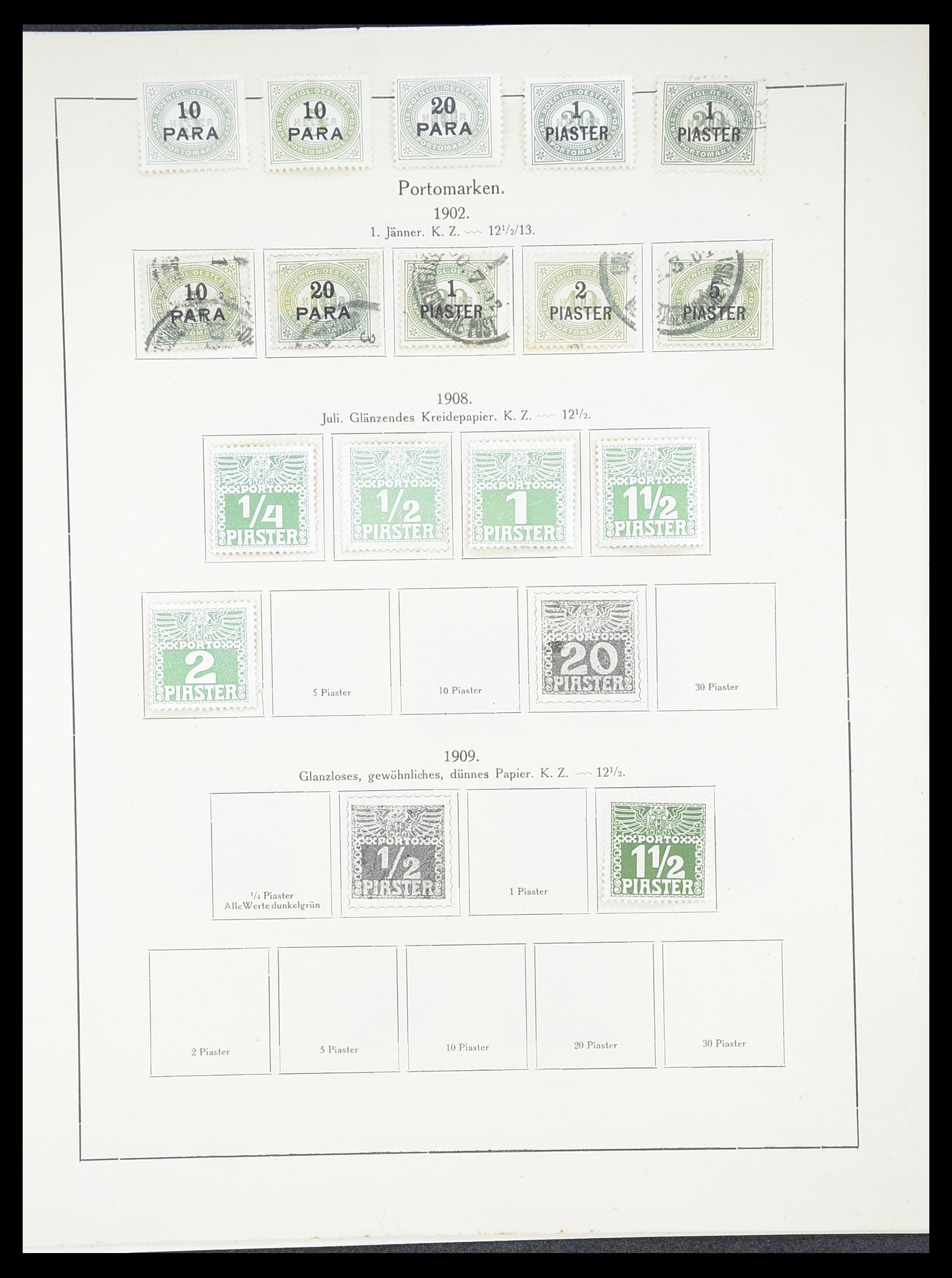 33182 044 - Postzegelverzameling 33182 Oostenrijk en gebieden 1850-1922.