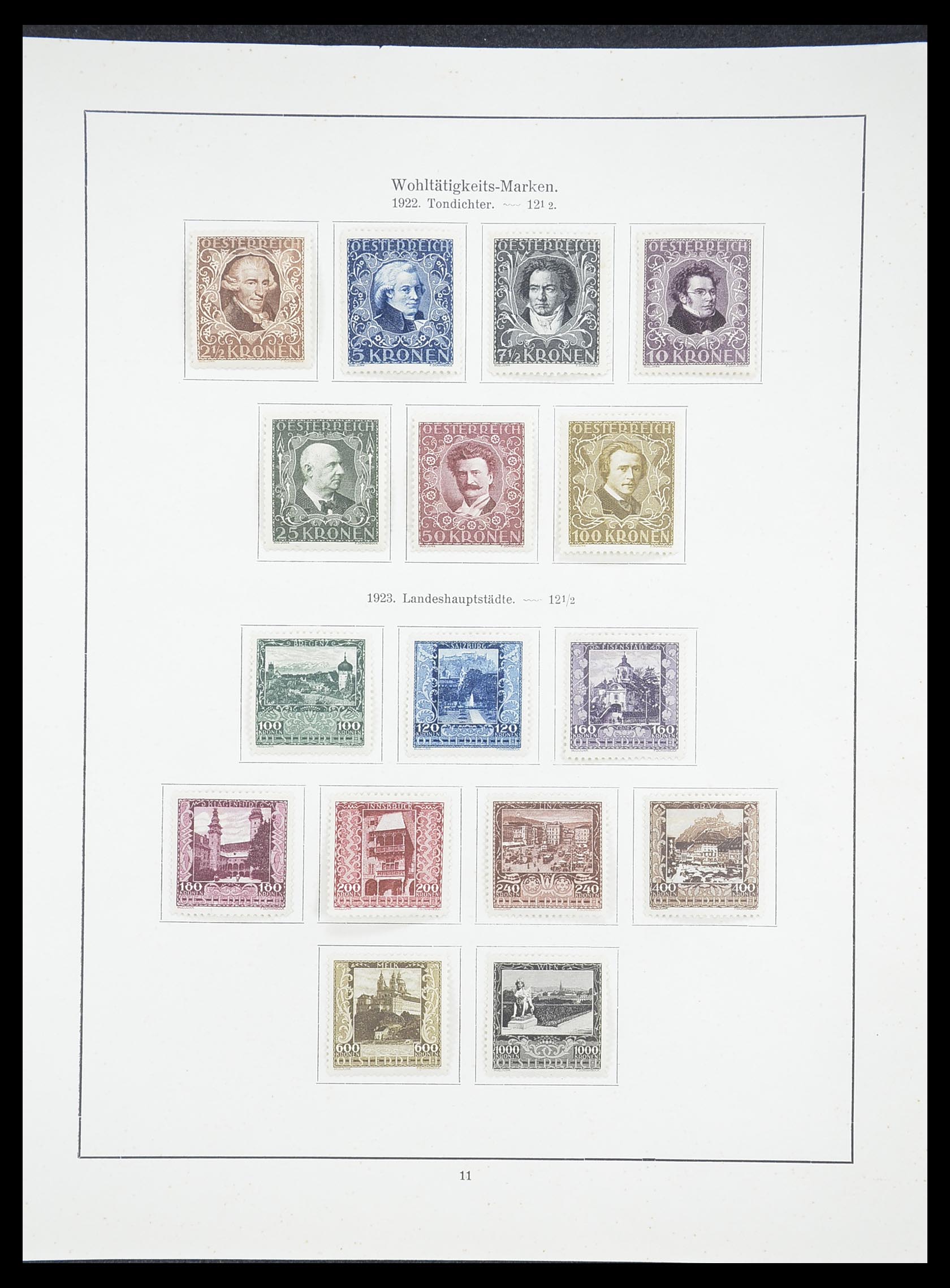 33182 045 - Postzegelverzameling 33182 Oostenrijk en gebieden 1850-1922.