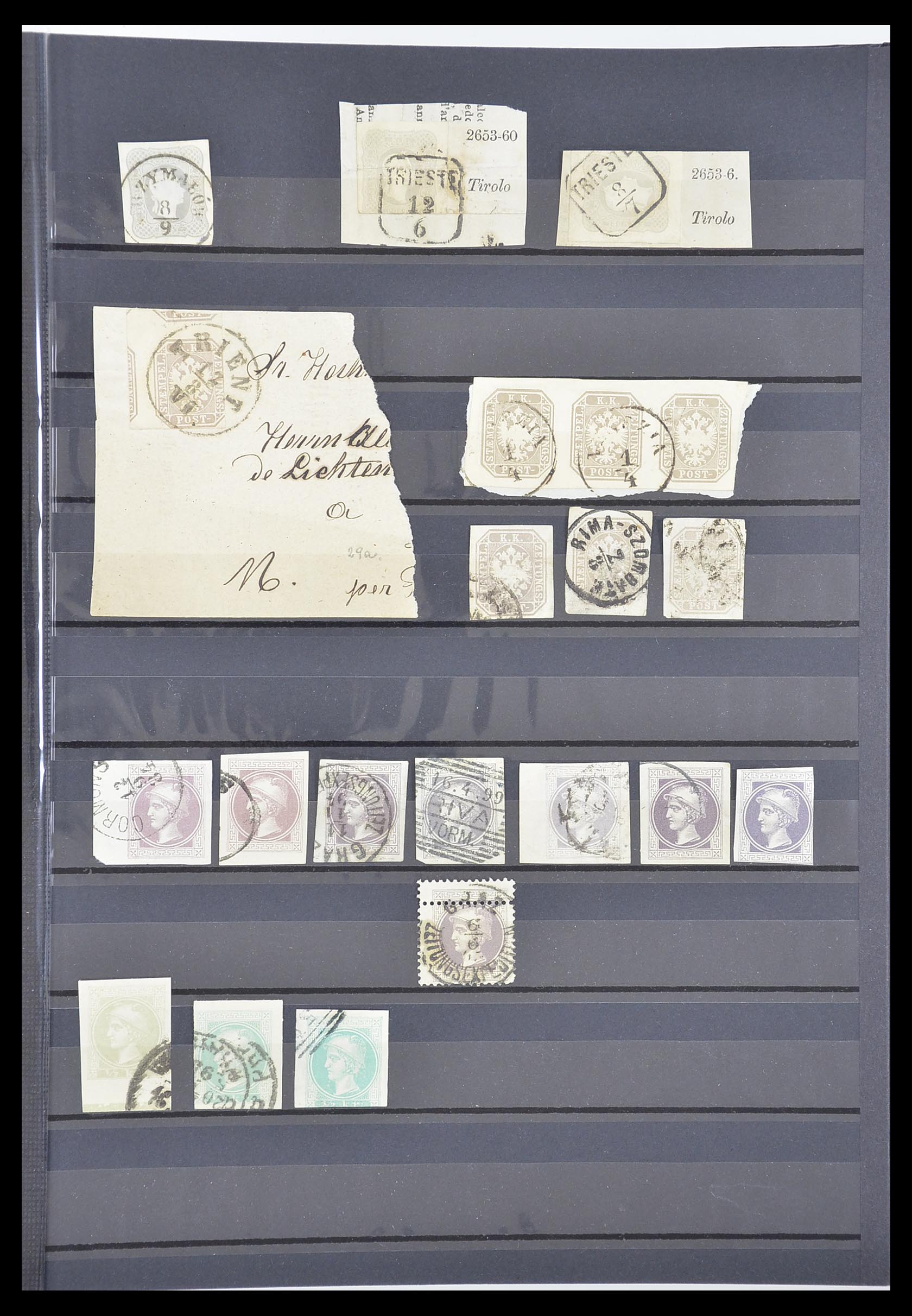 33182 048 - Postzegelverzameling 33182 Oostenrijk en gebieden 1850-1922.