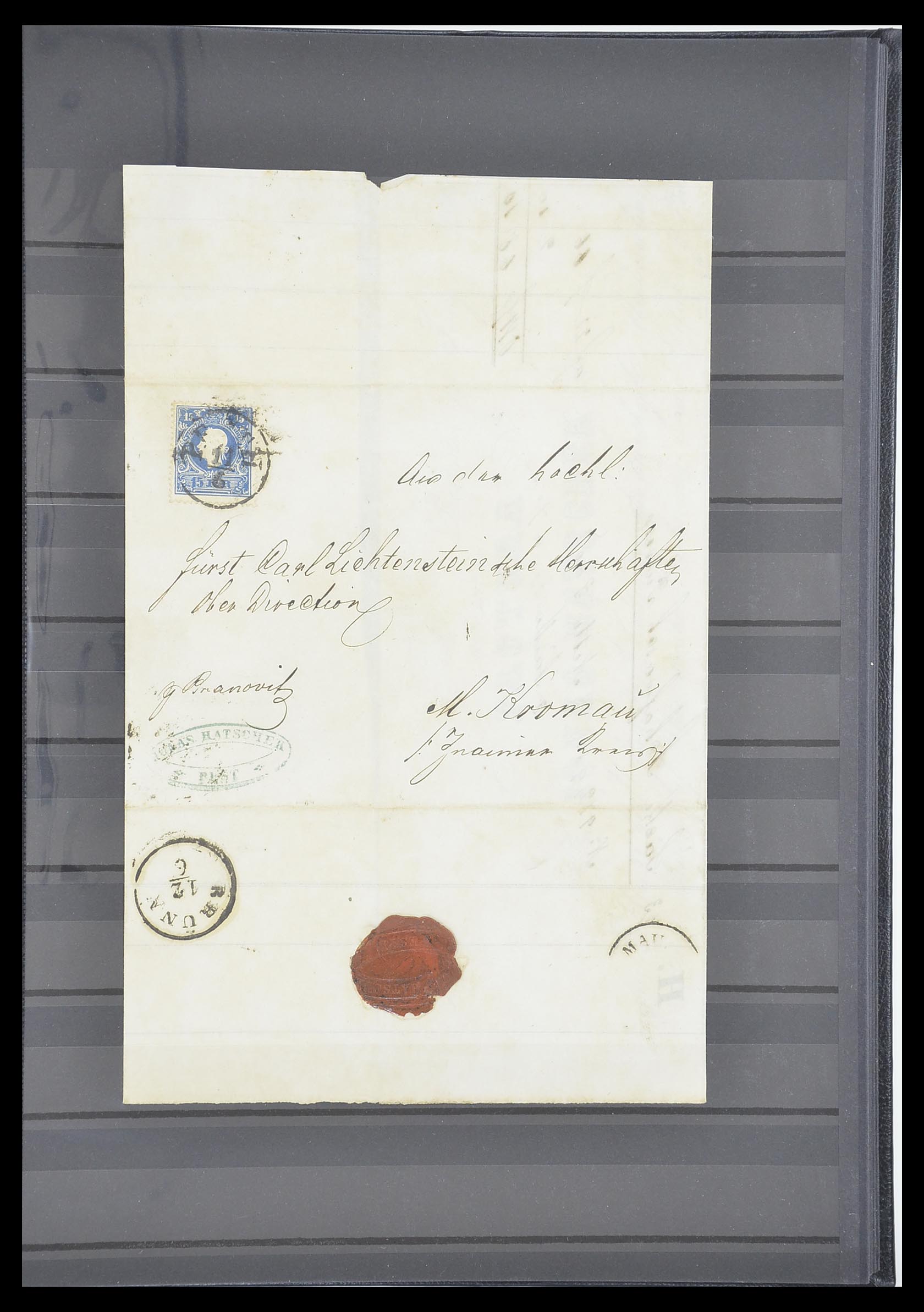 33182 057 - Postzegelverzameling 33182 Oostenrijk en gebieden 1850-1922.