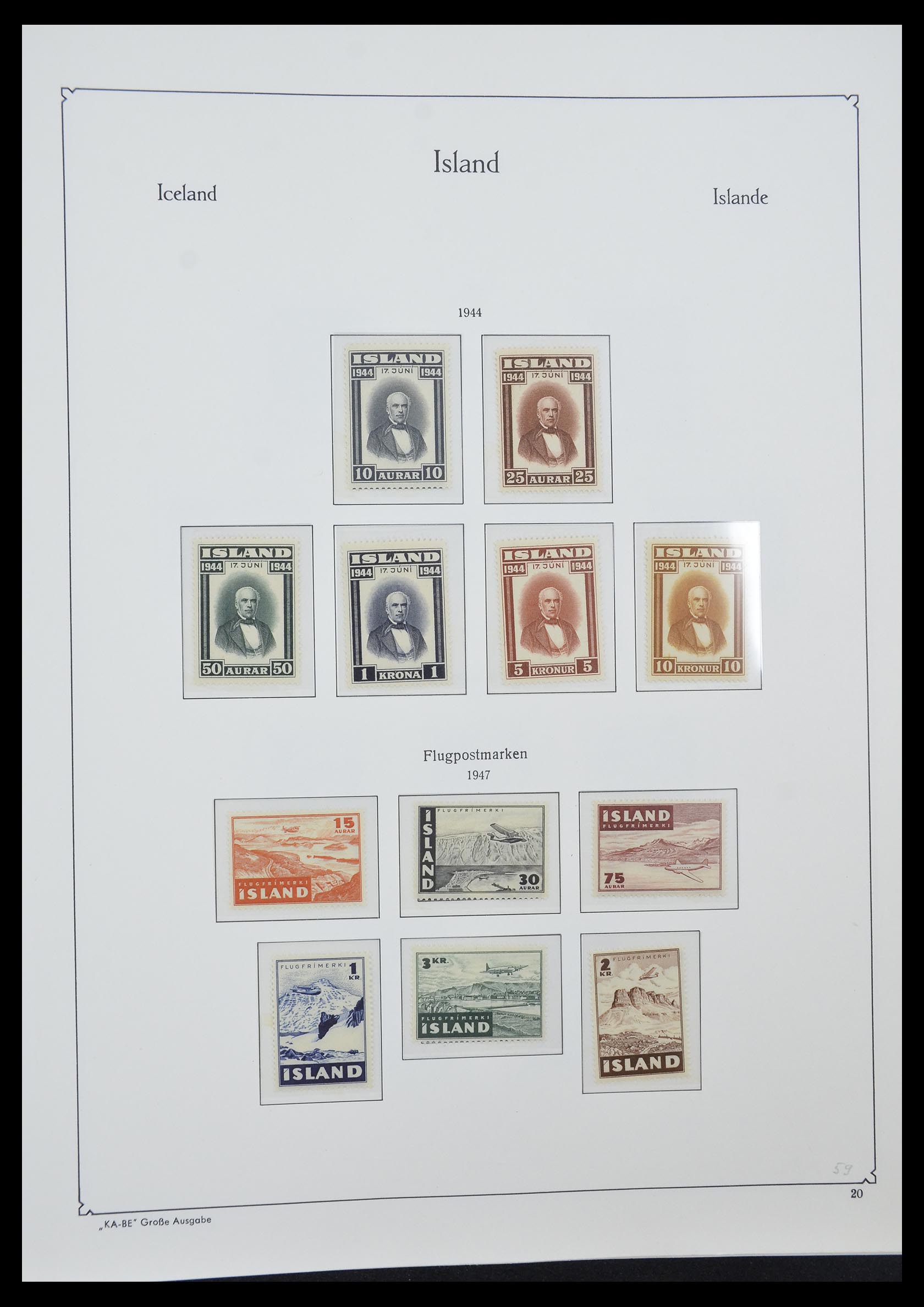 33185 003 - Stamp collection 33185 Iceland 1882-1989.