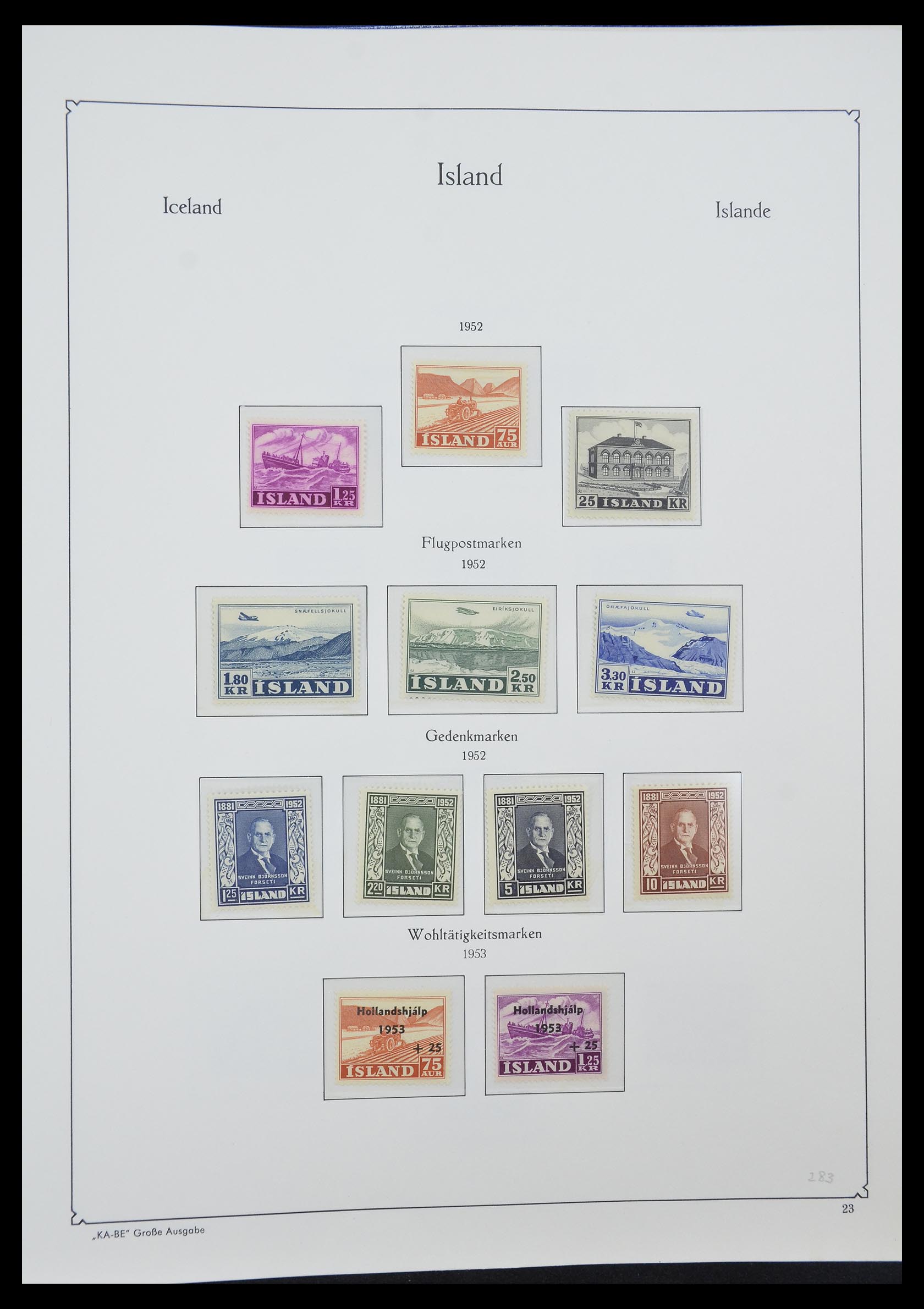 33185 006 - Stamp collection 33185 Iceland 1882-1989.