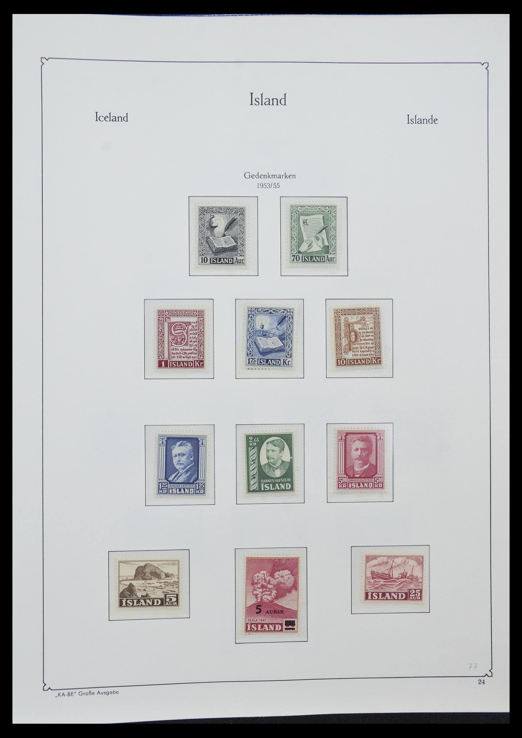 33185 007 - Stamp collection 33185 Iceland 1882-1989.