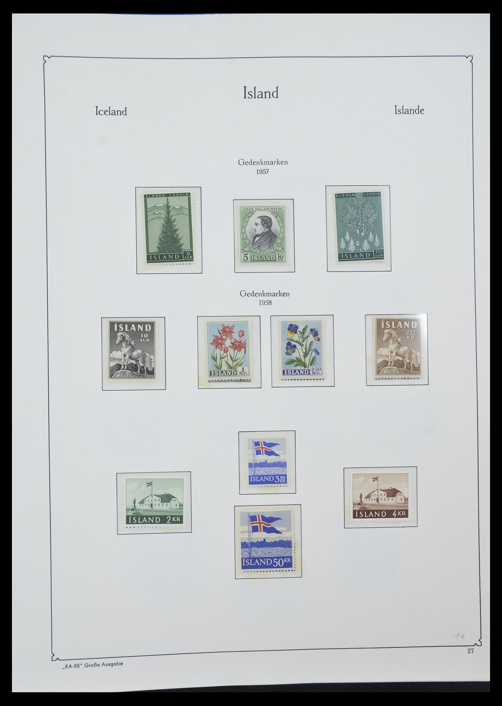 33185 010 - Stamp collection 33185 Iceland 1882-1989.