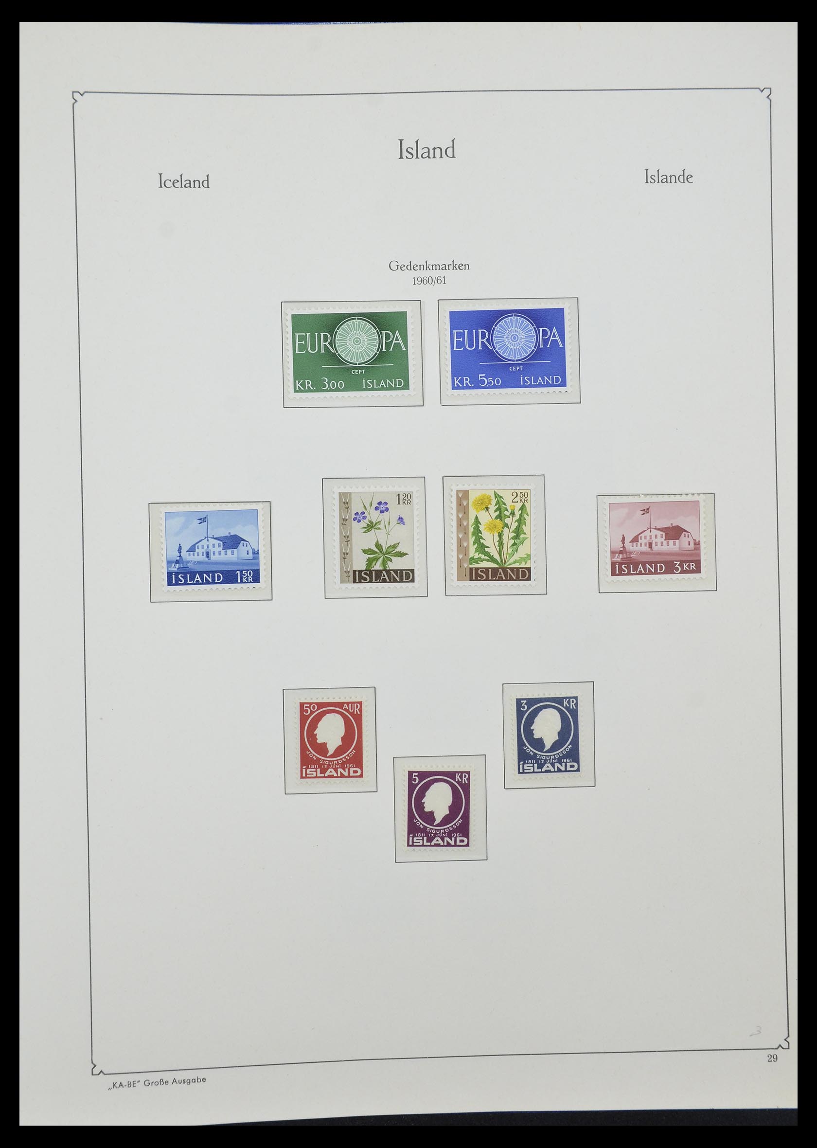 33185 012 - Stamp collection 33185 Iceland 1882-1989.