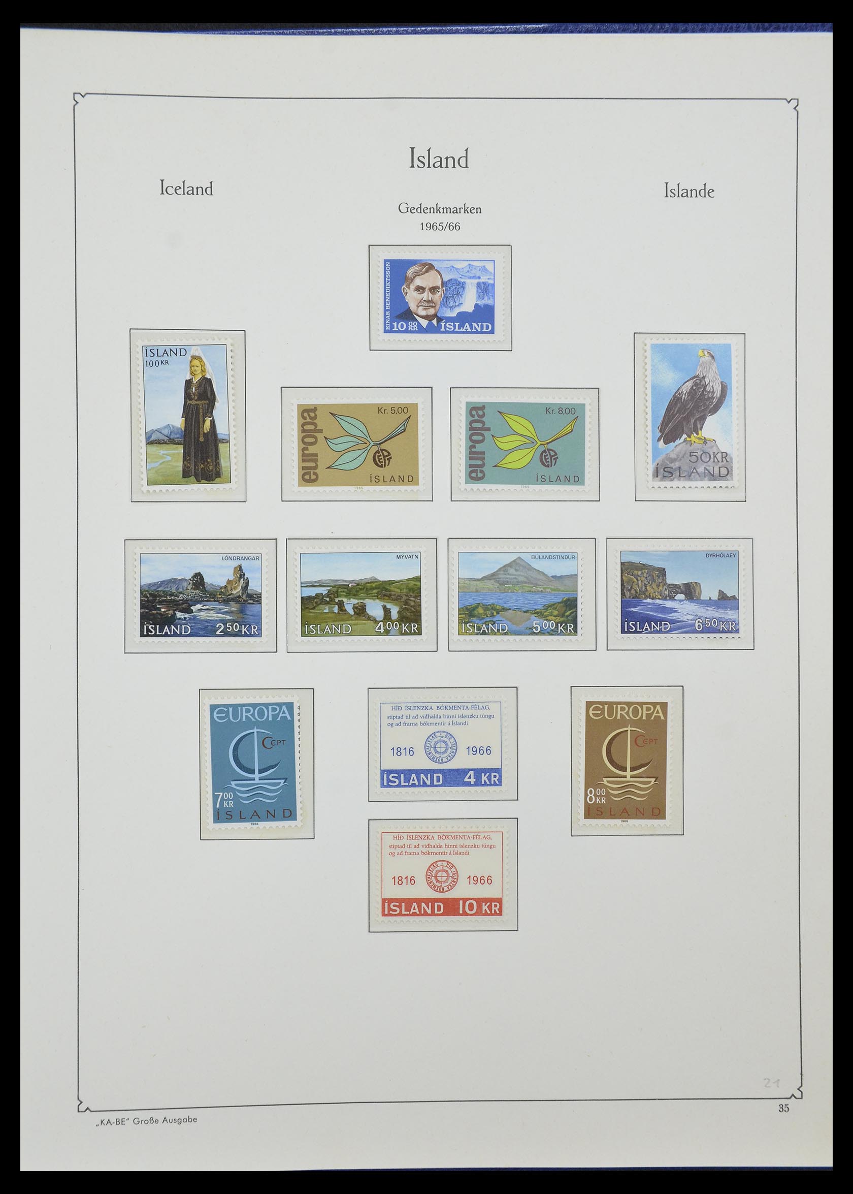 33185 018 - Stamp collection 33185 Iceland 1882-1989.