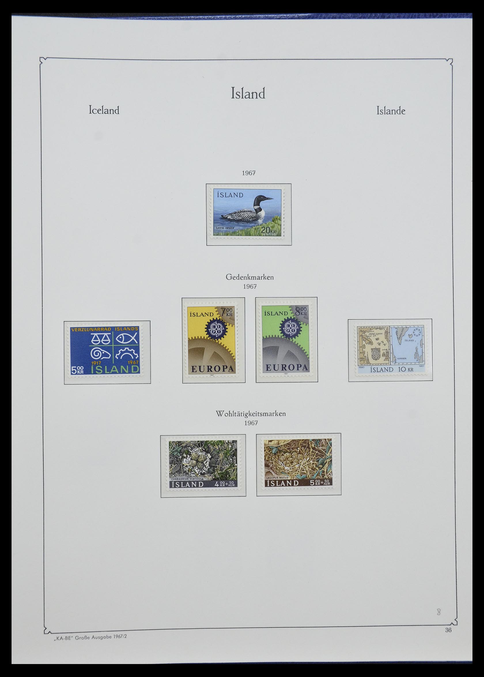 33185 019 - Stamp collection 33185 Iceland 1882-1989.