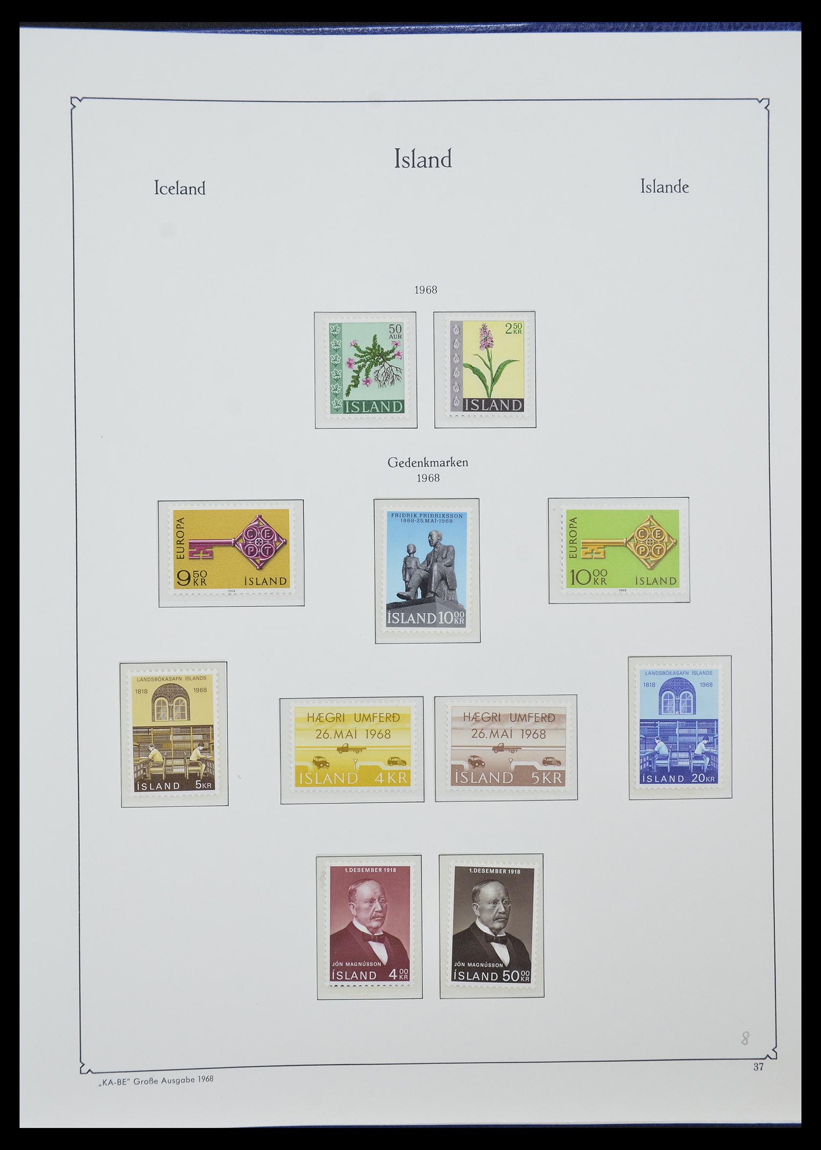 33185 020 - Stamp collection 33185 Iceland 1882-1989.