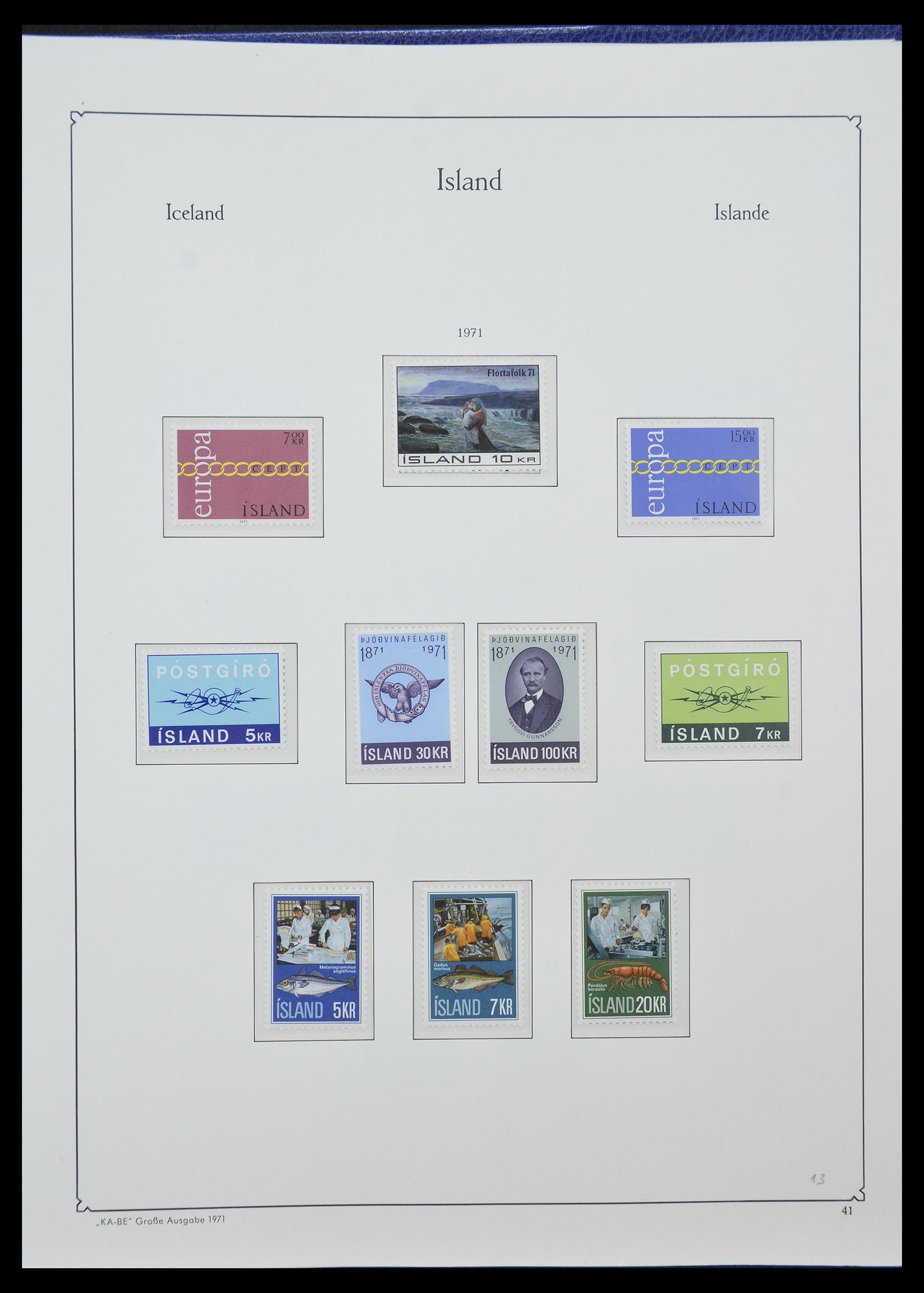 33185 024 - Stamp collection 33185 Iceland 1882-1989.