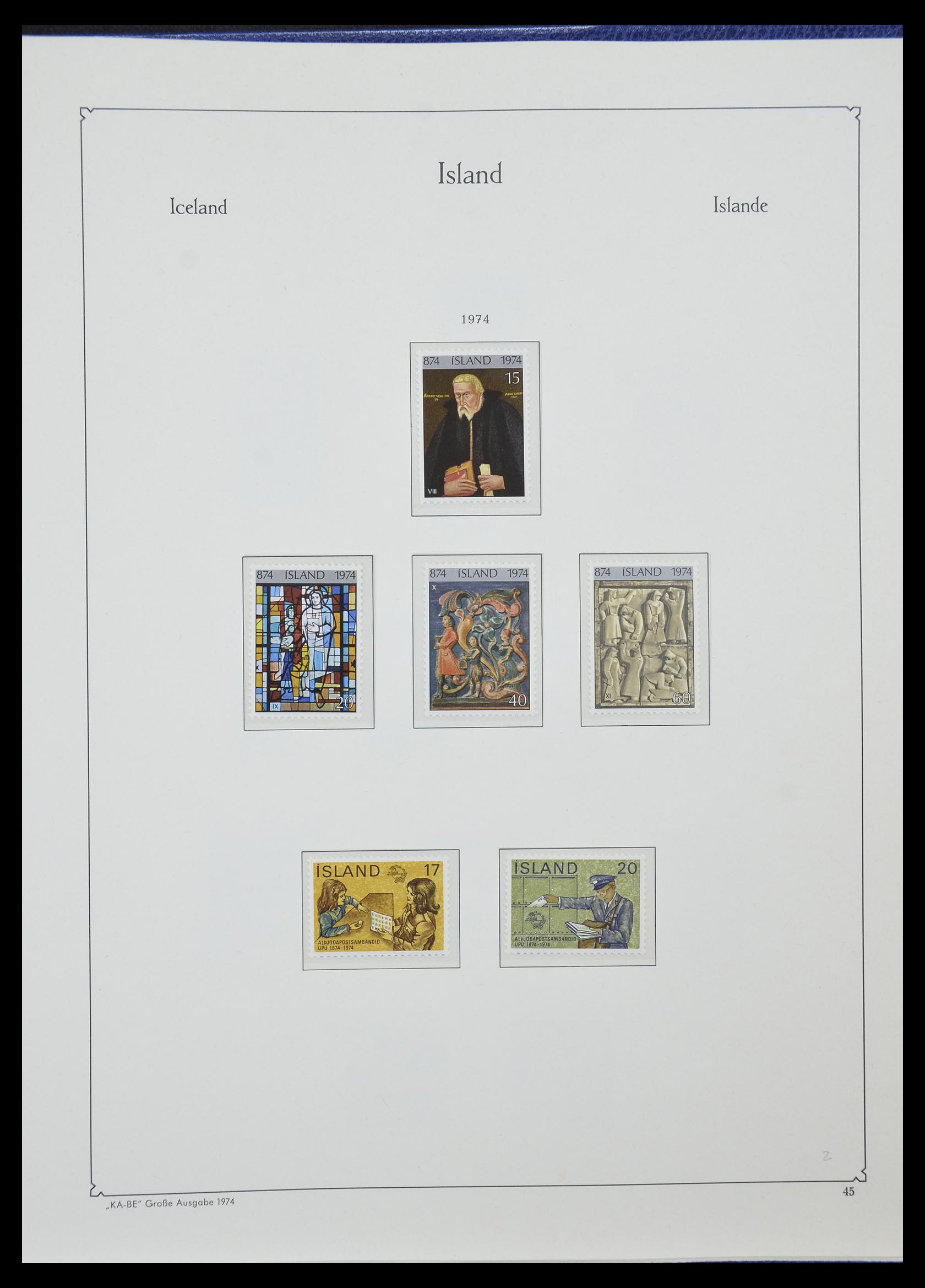 33185 028 - Stamp collection 33185 Iceland 1882-1989.