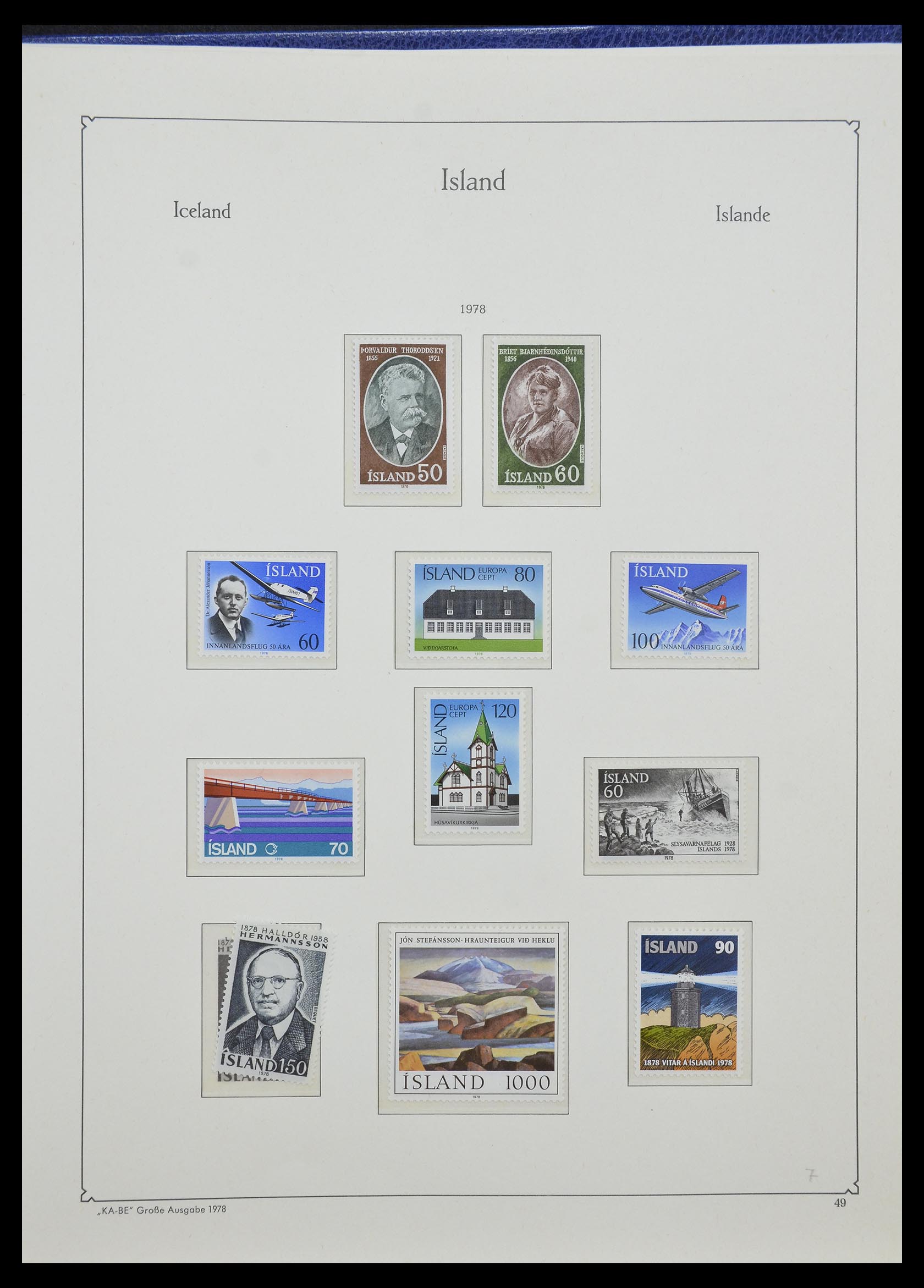 33185 032 - Stamp collection 33185 Iceland 1882-1989.