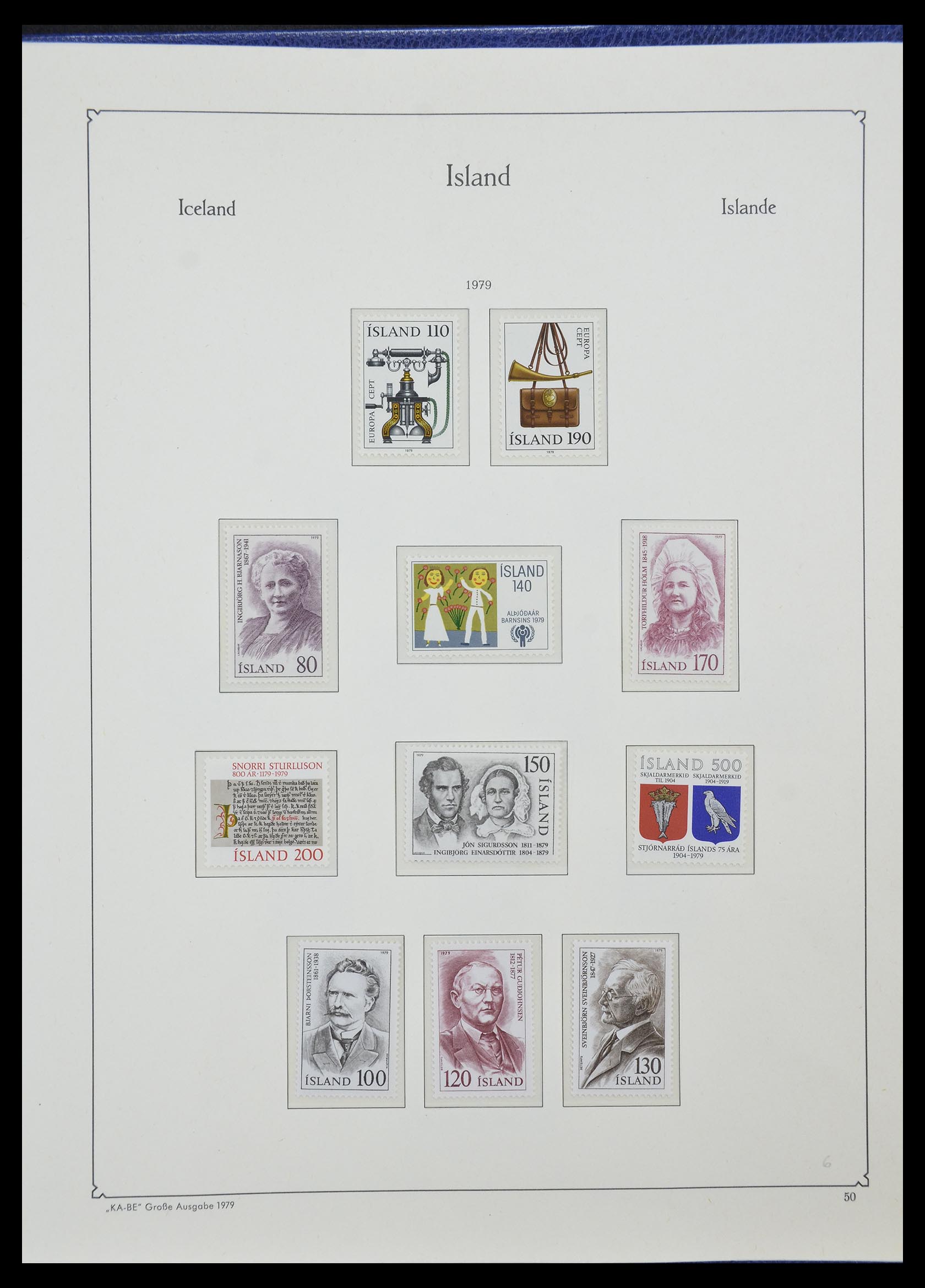 33185 033 - Stamp collection 33185 Iceland 1882-1989.
