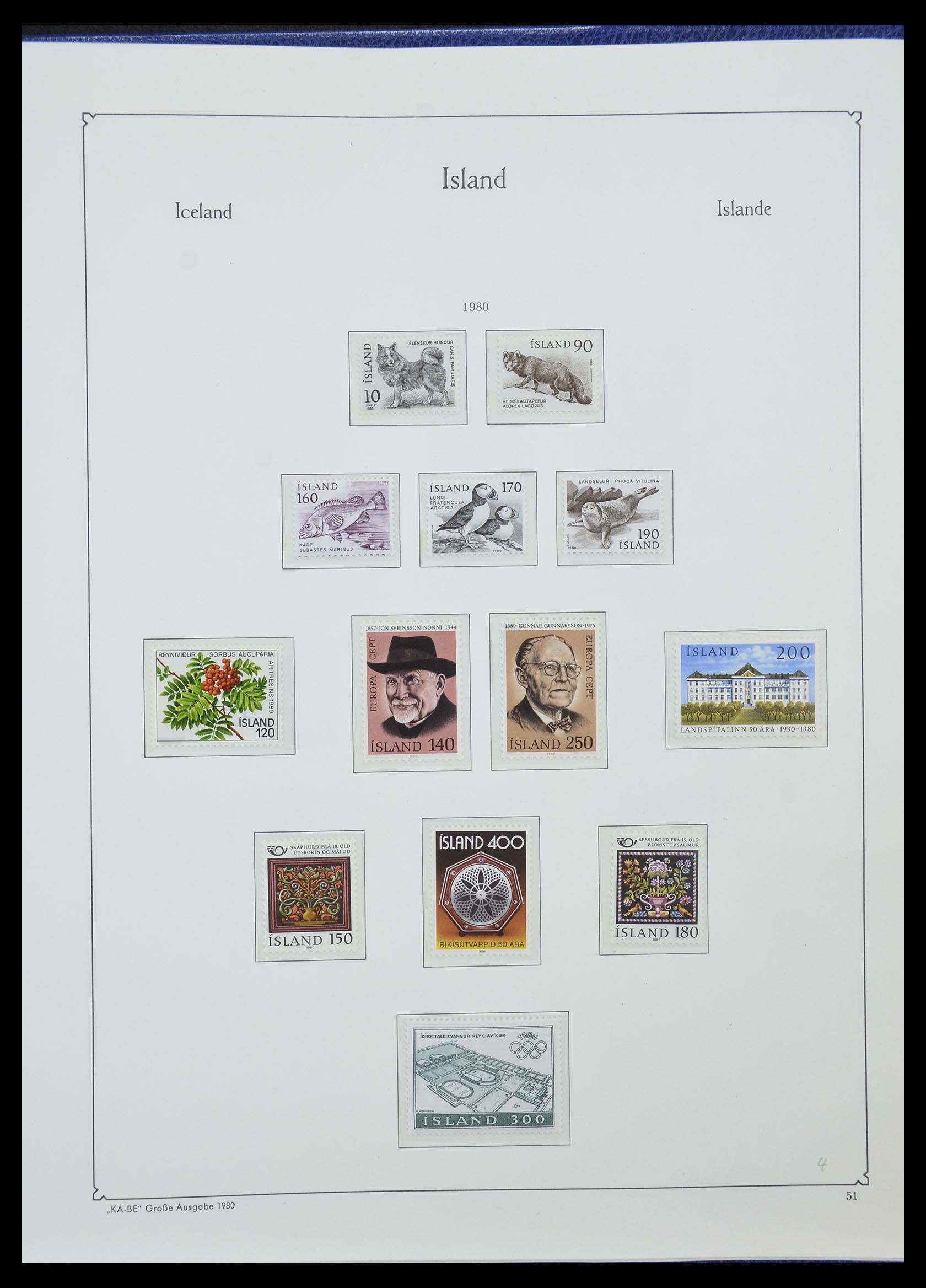 33185 034 - Stamp collection 33185 Iceland 1882-1989.