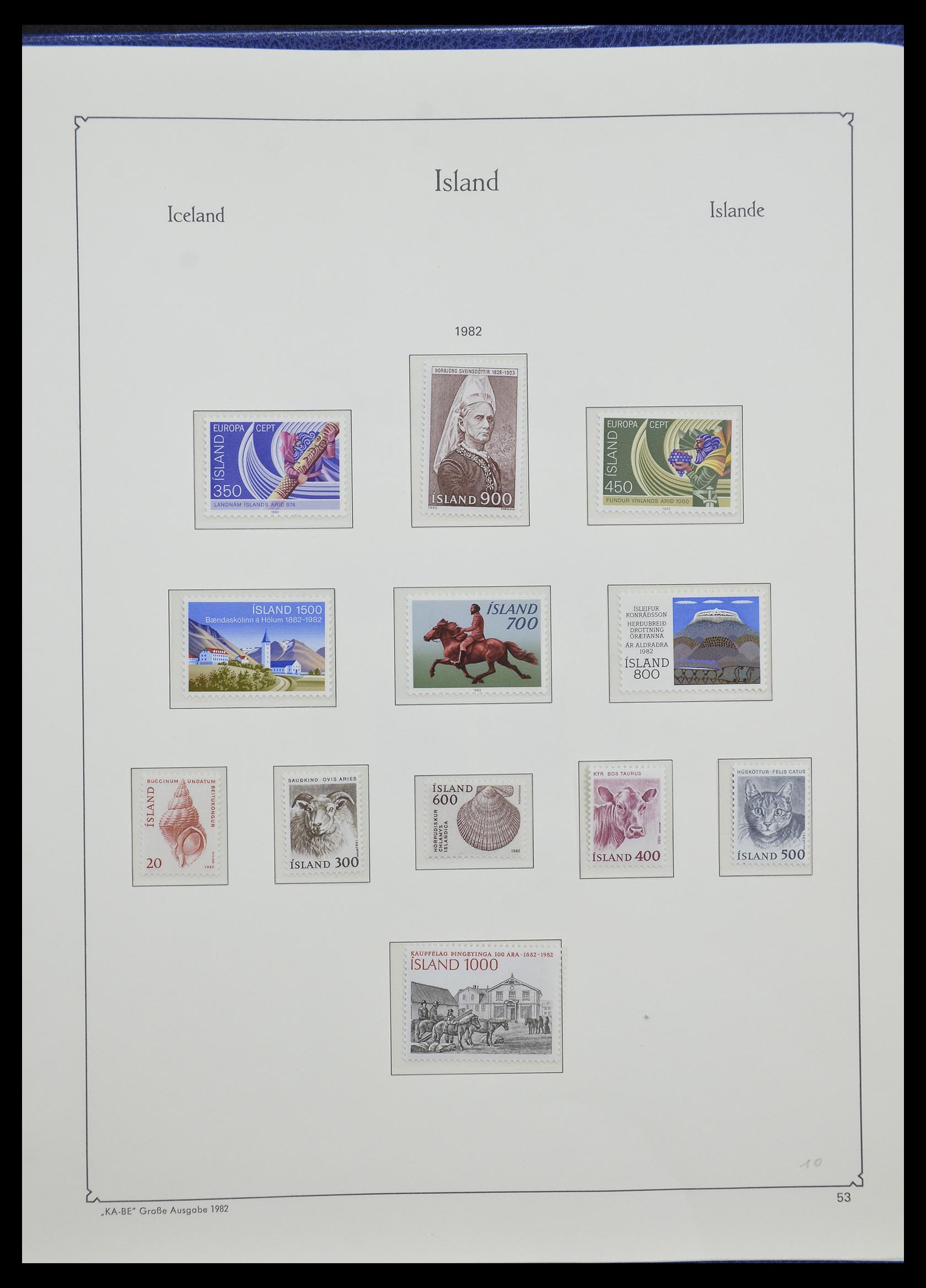 33185 036 - Stamp collection 33185 Iceland 1882-1989.