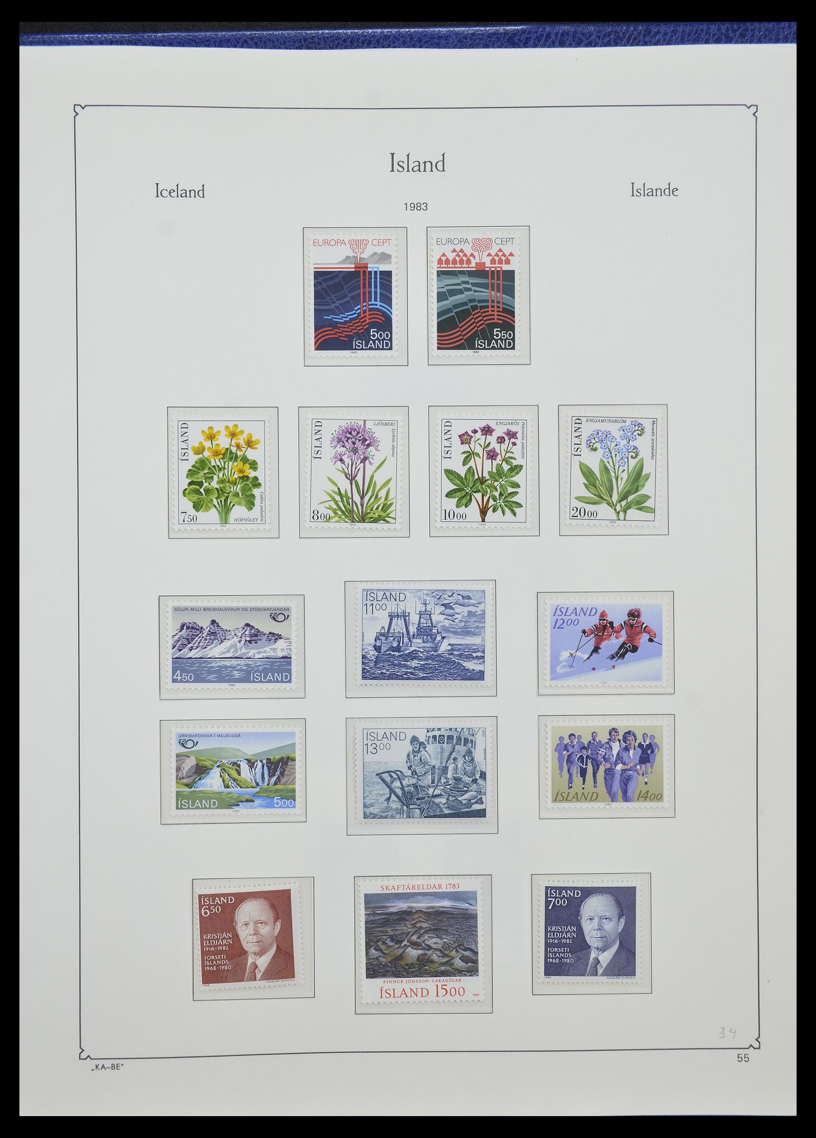 33185 038 - Stamp collection 33185 Iceland 1882-1989.