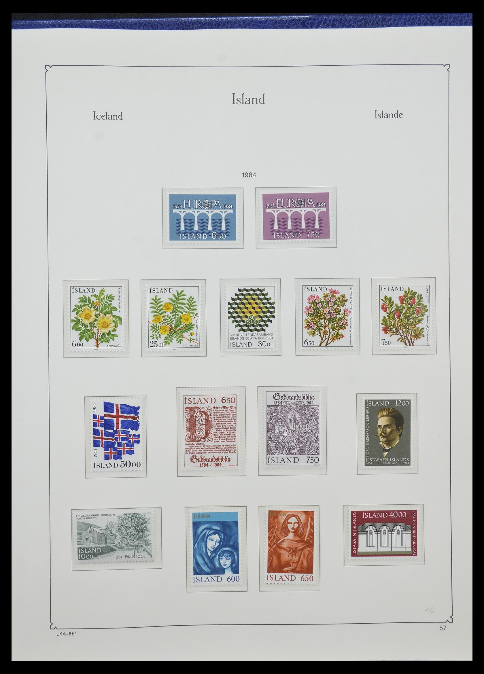 33185 040 - Stamp collection 33185 Iceland 1882-1989.