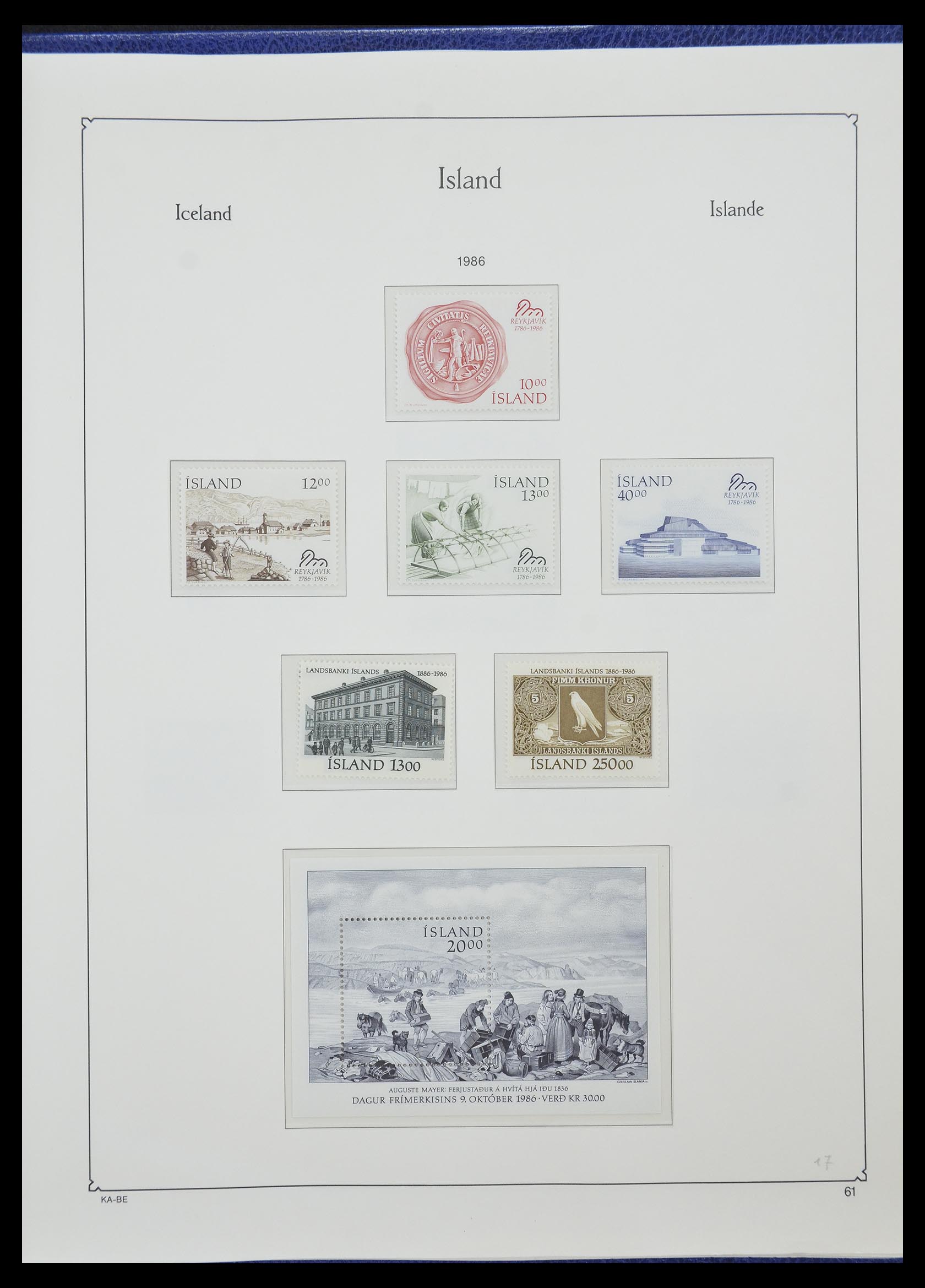 33185 044 - Stamp collection 33185 Iceland 1882-1989.