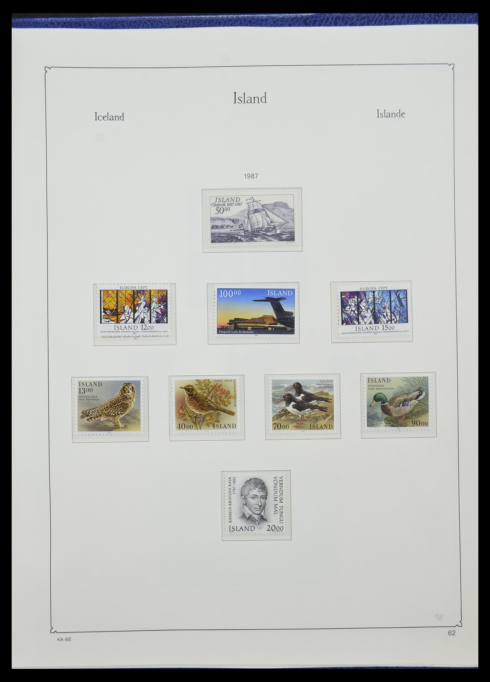 33185 045 - Stamp collection 33185 Iceland 1882-1989.