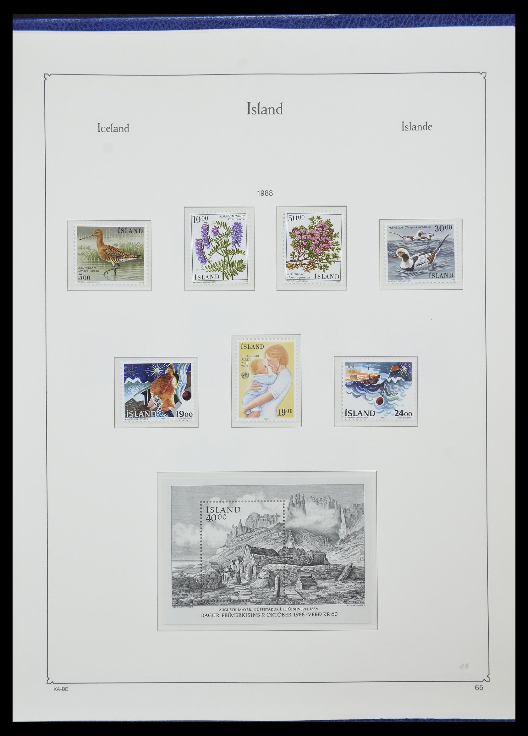 33185 048 - Stamp collection 33185 Iceland 1882-1989.