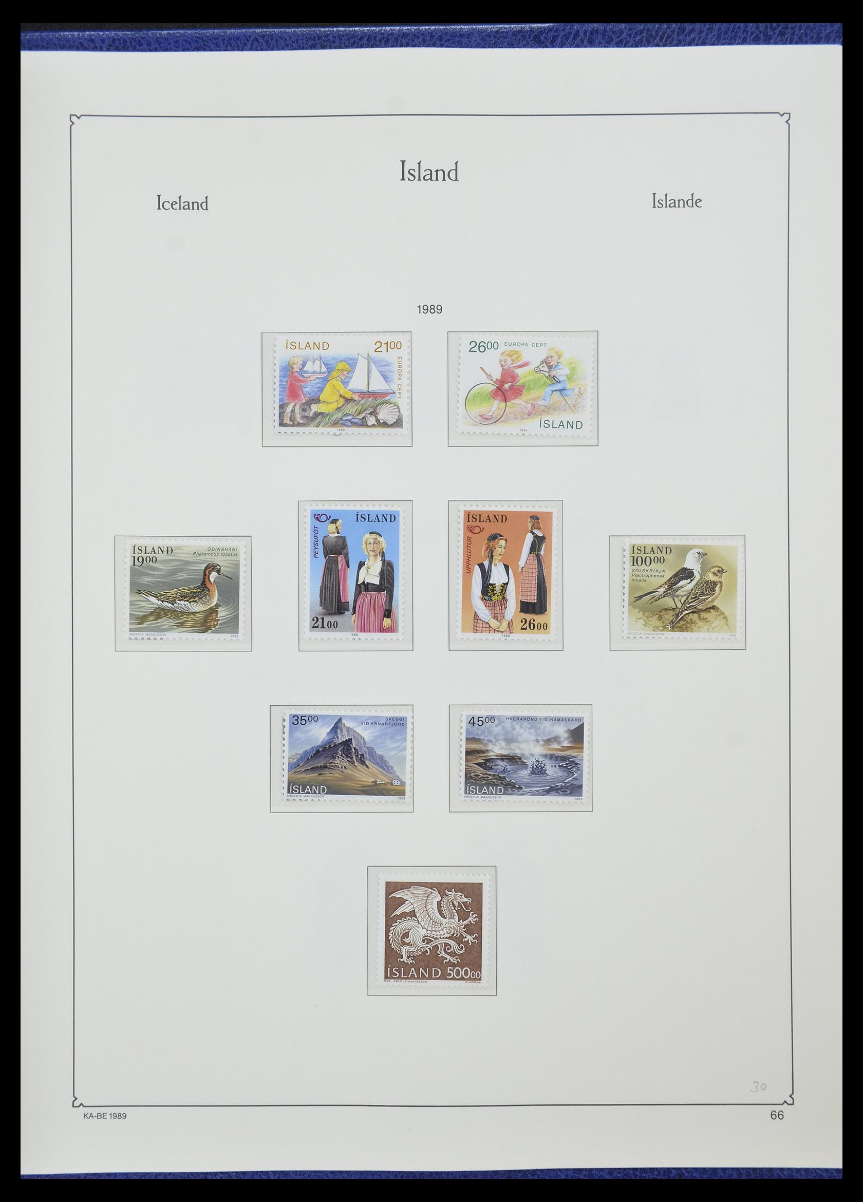 33185 049 - Stamp collection 33185 Iceland 1882-1989.