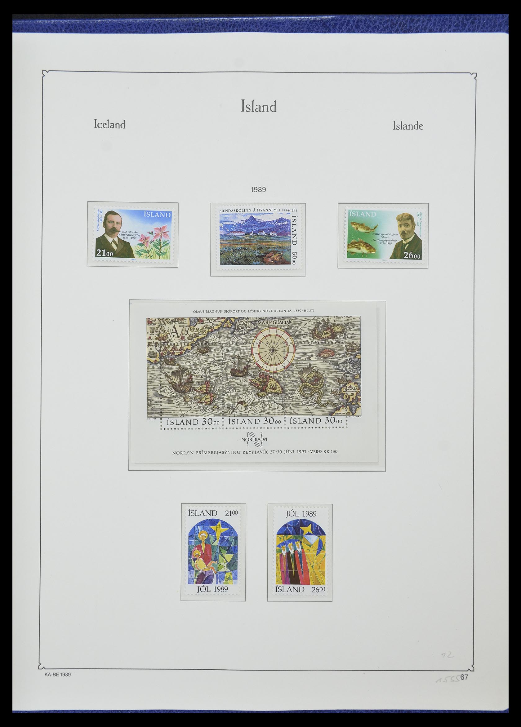 33185 050 - Stamp collection 33185 Iceland 1882-1989.