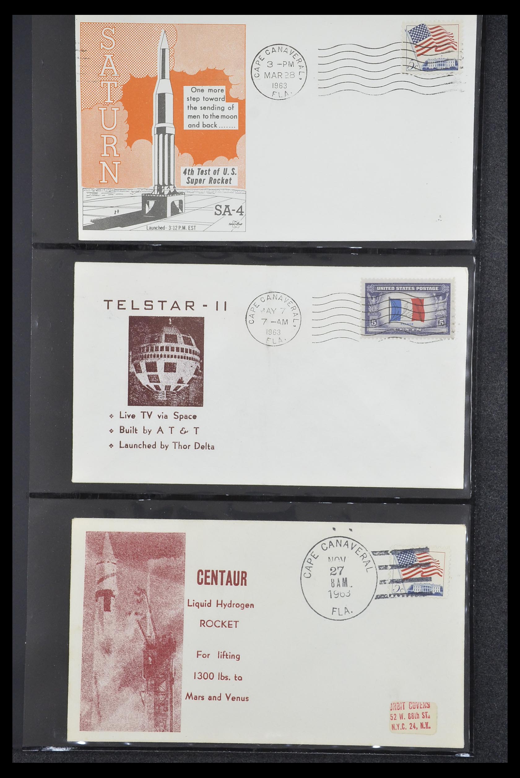 33186 003 - Postzegelverzameling 33186 Motief ruimtevaart 1961-1984.