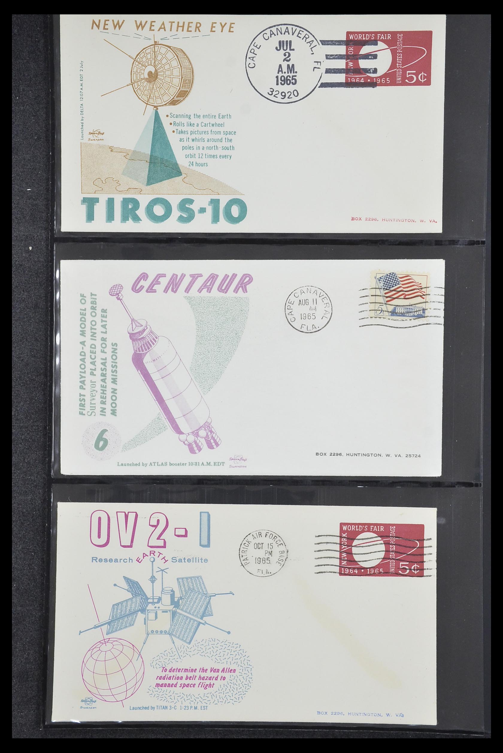 33186 008 - Postzegelverzameling 33186 Motief ruimtevaart 1961-1984.