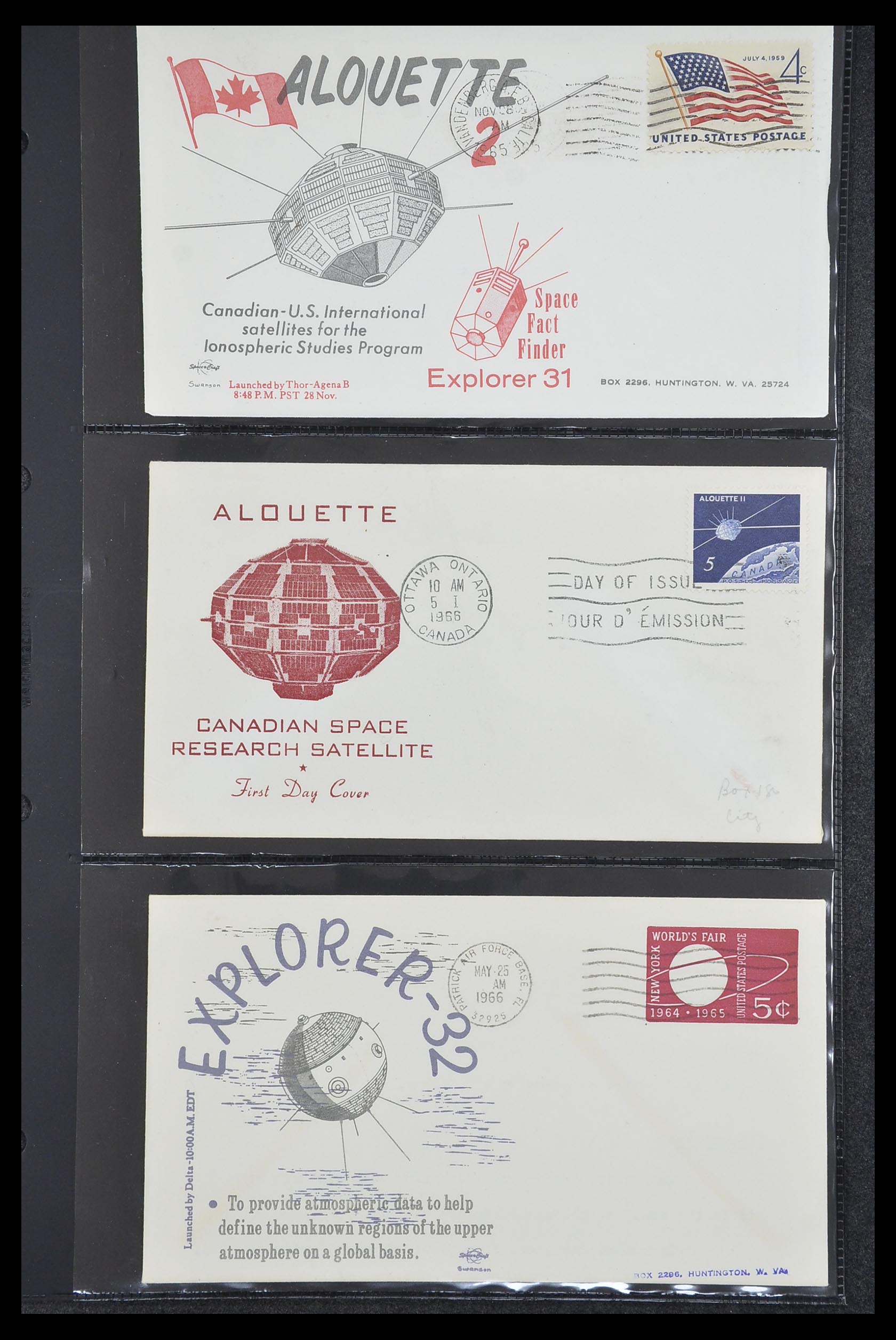 33186 009 - Postzegelverzameling 33186 Motief ruimtevaart 1961-1984.