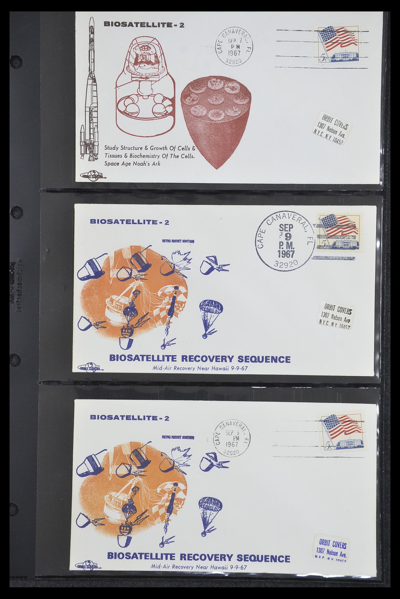 33186 017 - Postzegelverzameling 33186 Motief ruimtevaart 1961-1984.