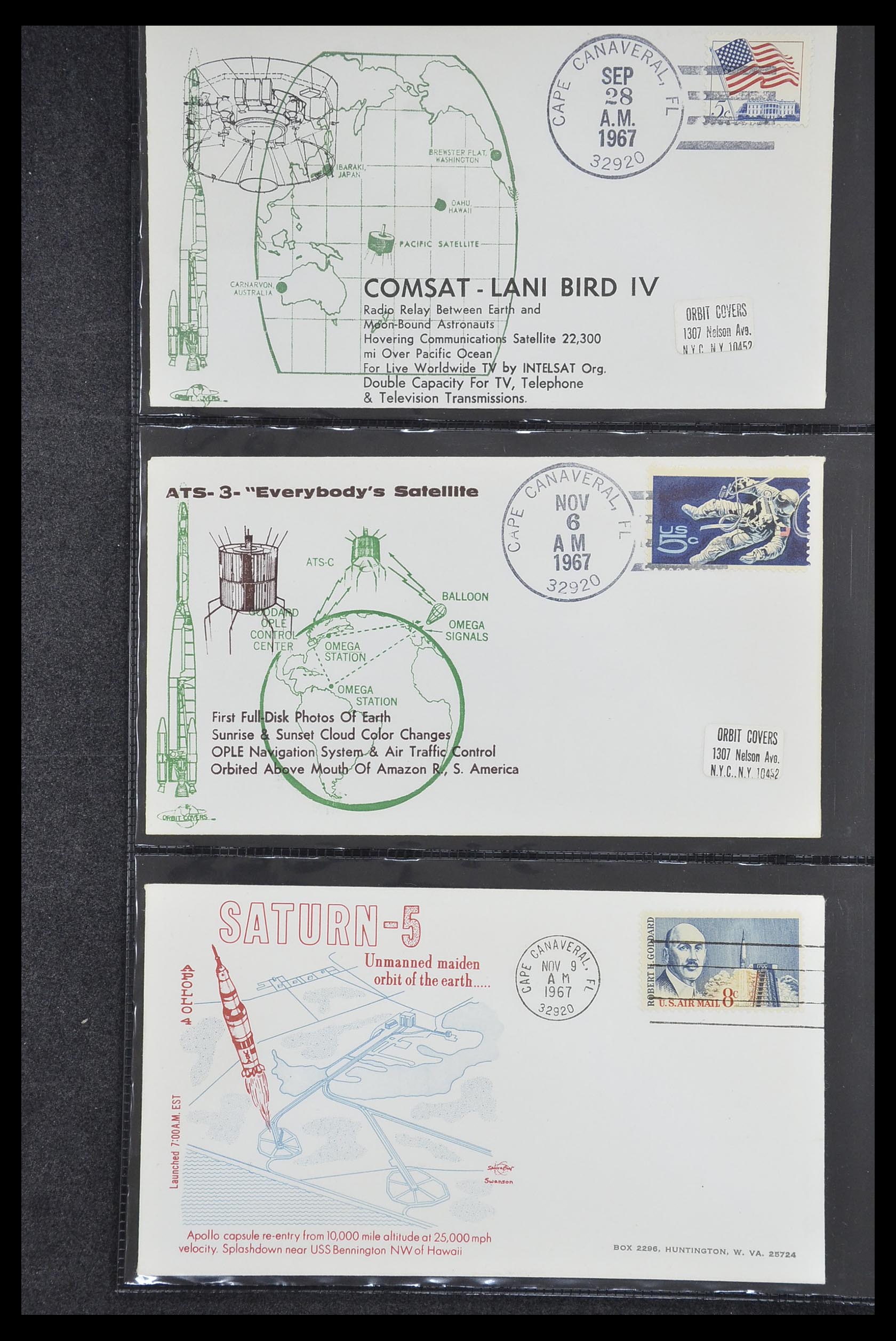 33186 018 - Postzegelverzameling 33186 Motief ruimtevaart 1961-1984.