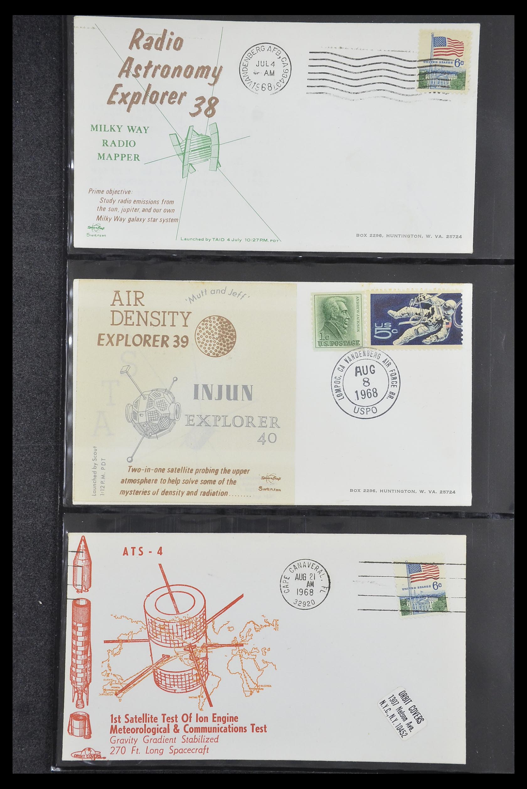 33186 020 - Postzegelverzameling 33186 Motief ruimtevaart 1961-1984.