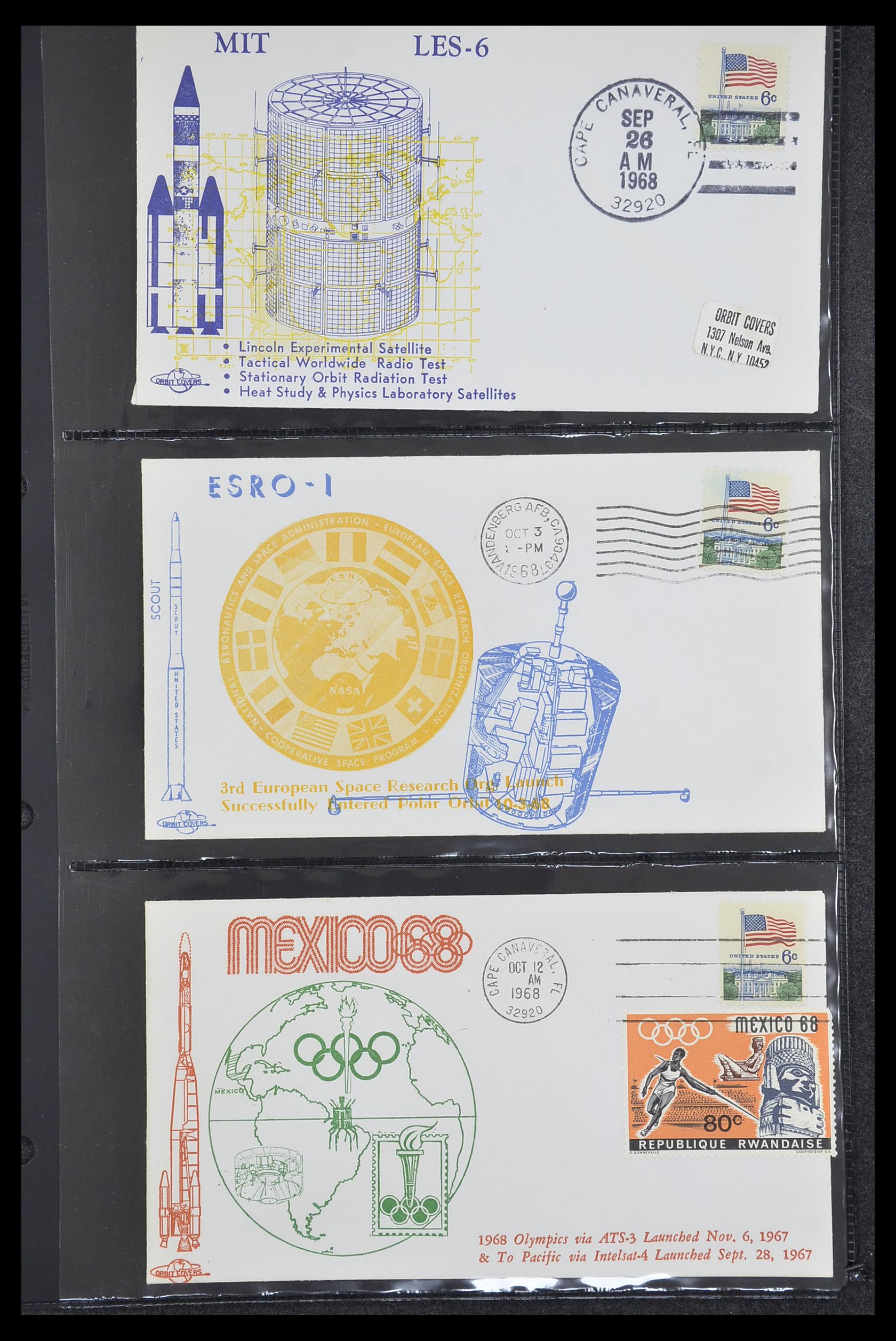 33186 021 - Postzegelverzameling 33186 Motief ruimtevaart 1961-1984.