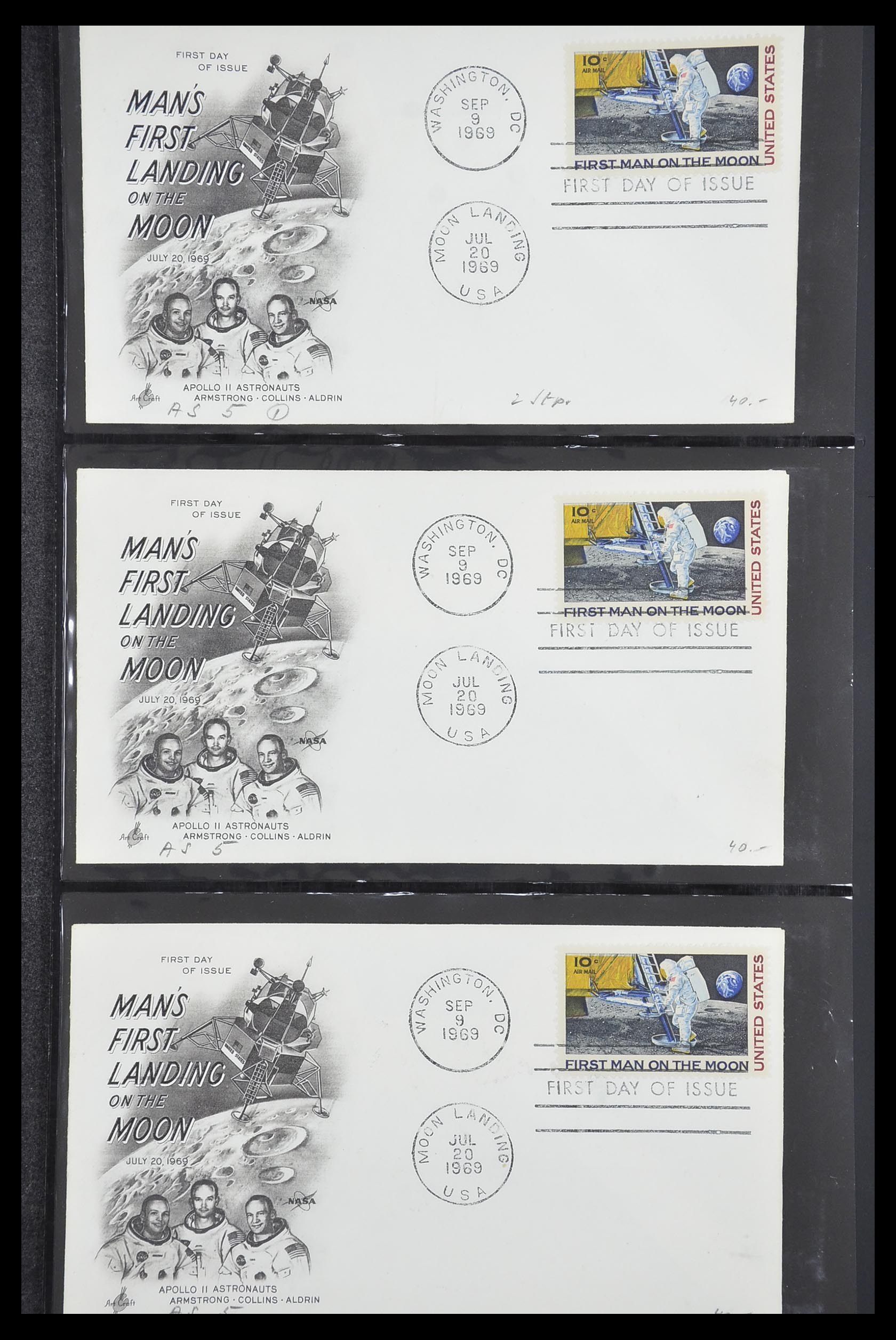 33186 071 - Stamp collection 33186 Thematics space travel 1961-1984.