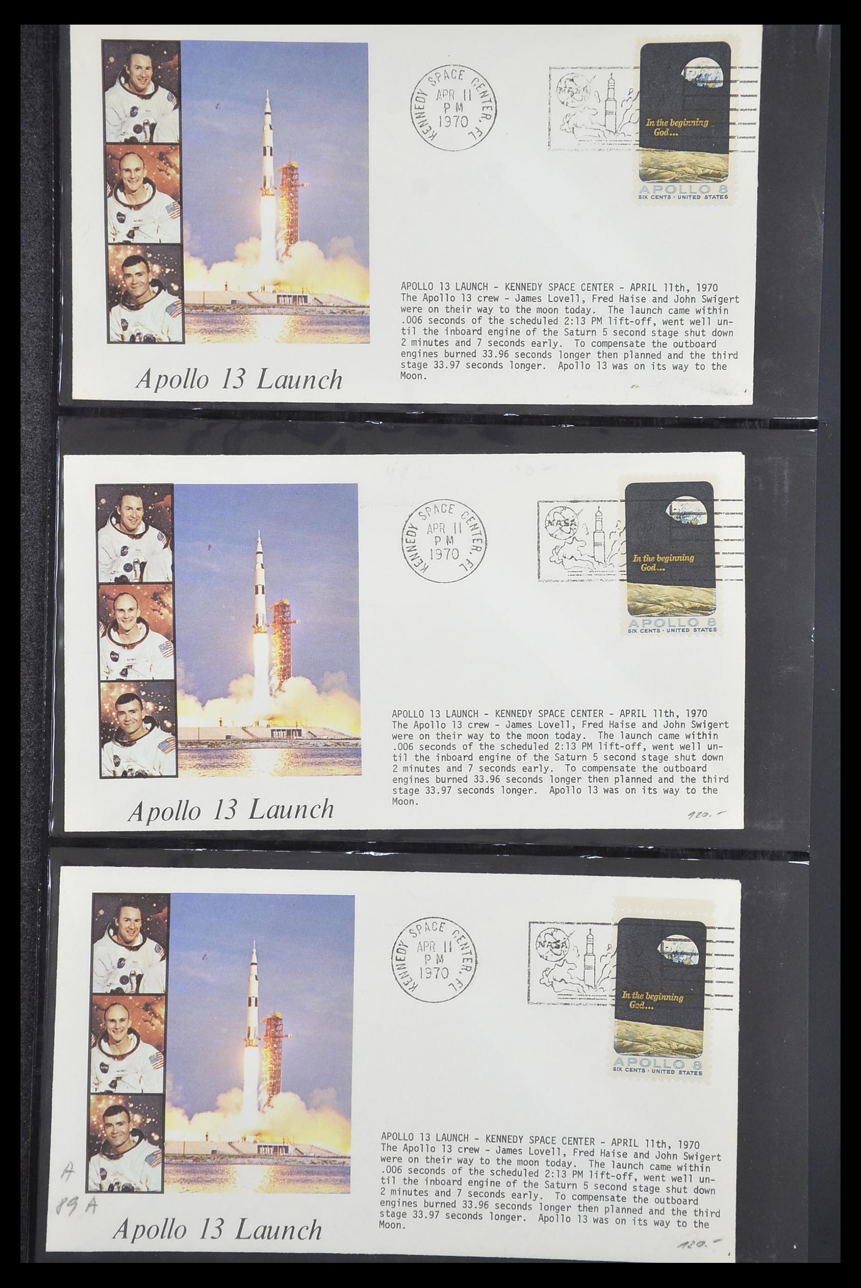 33186 077 - Stamp collection 33186 Thematics space travel 1961-1984.