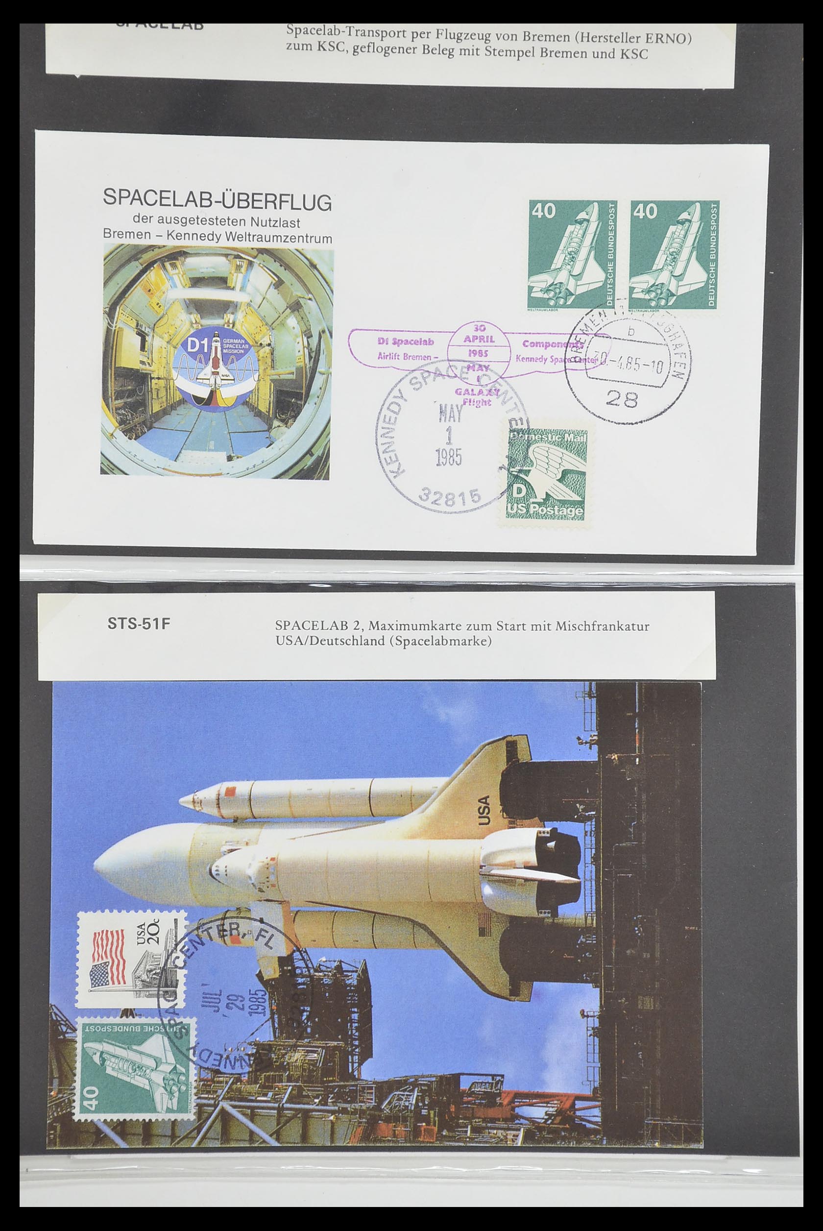 33186 562 - Postzegelverzameling 33186 Motief ruimtevaart 1961-1984.