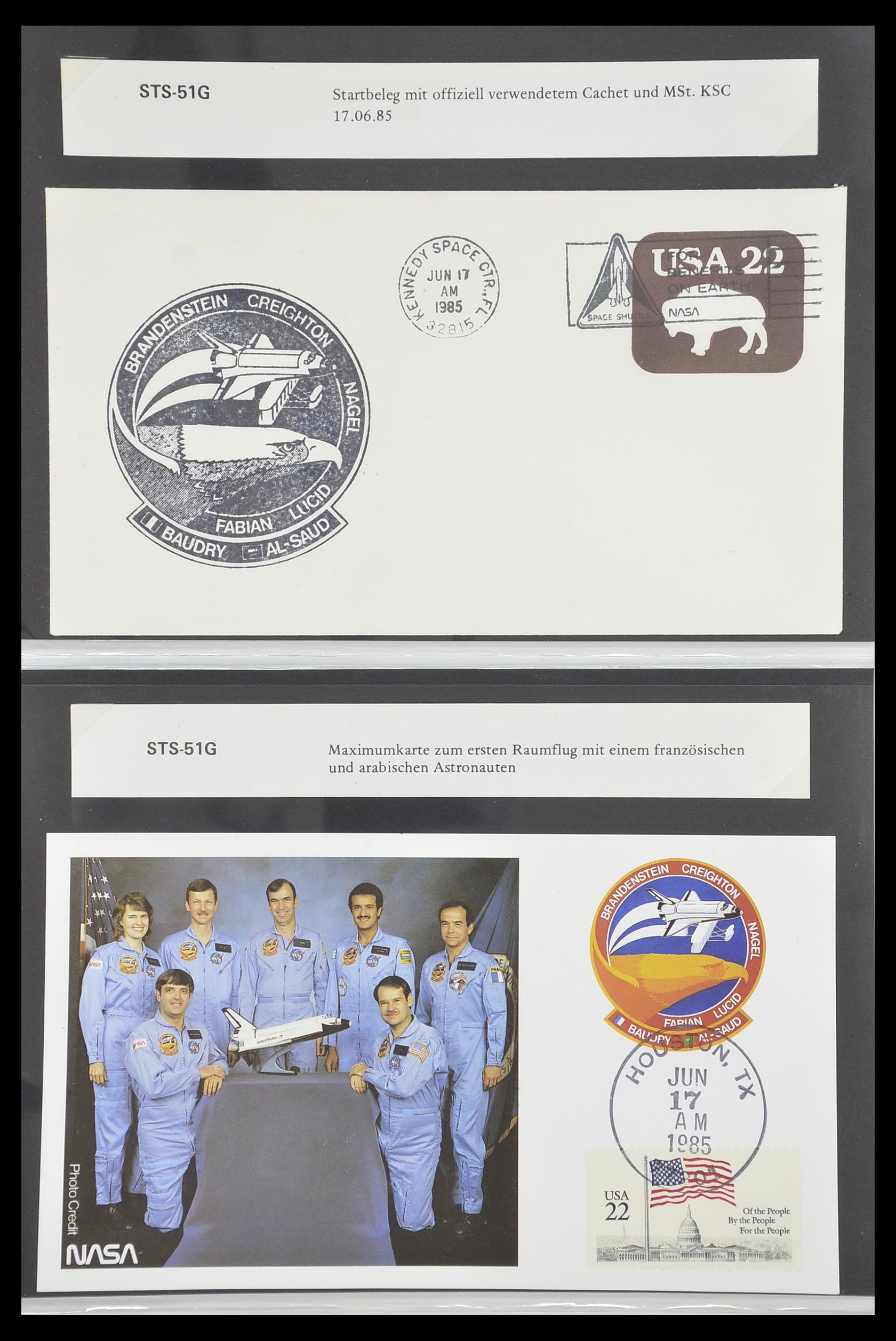 33186 563 - Postzegelverzameling 33186 Motief ruimtevaart 1961-1984.